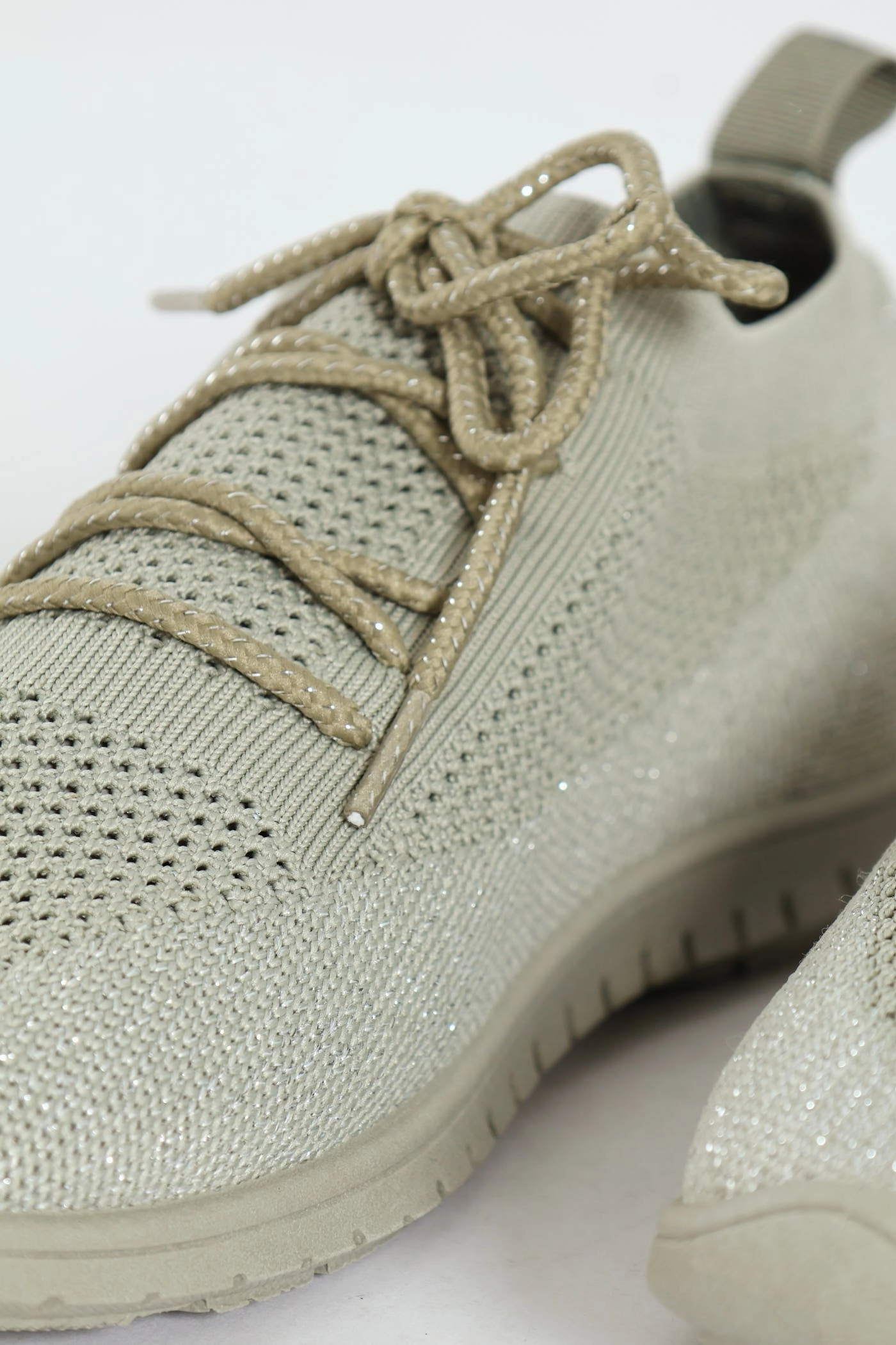 Nansen Bungee Cord Knit Slip On Sneaker - Sage Non Irritating Stitching