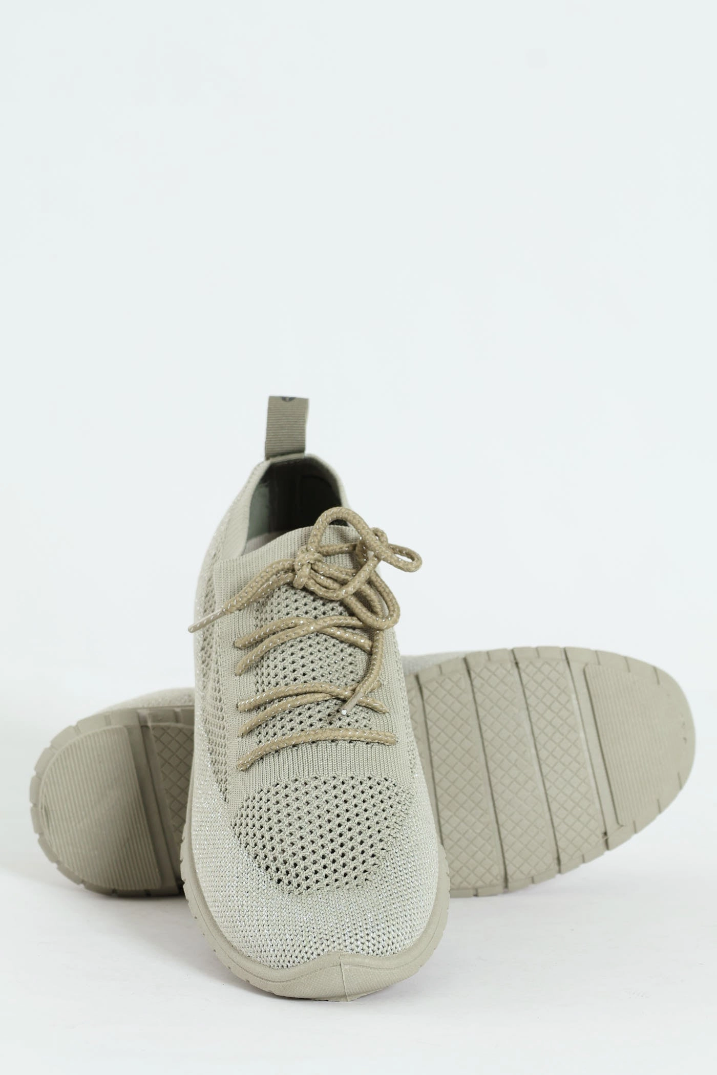 Daily Training Nansen Bungee Cord Knit Slip On Sneaker - Sage