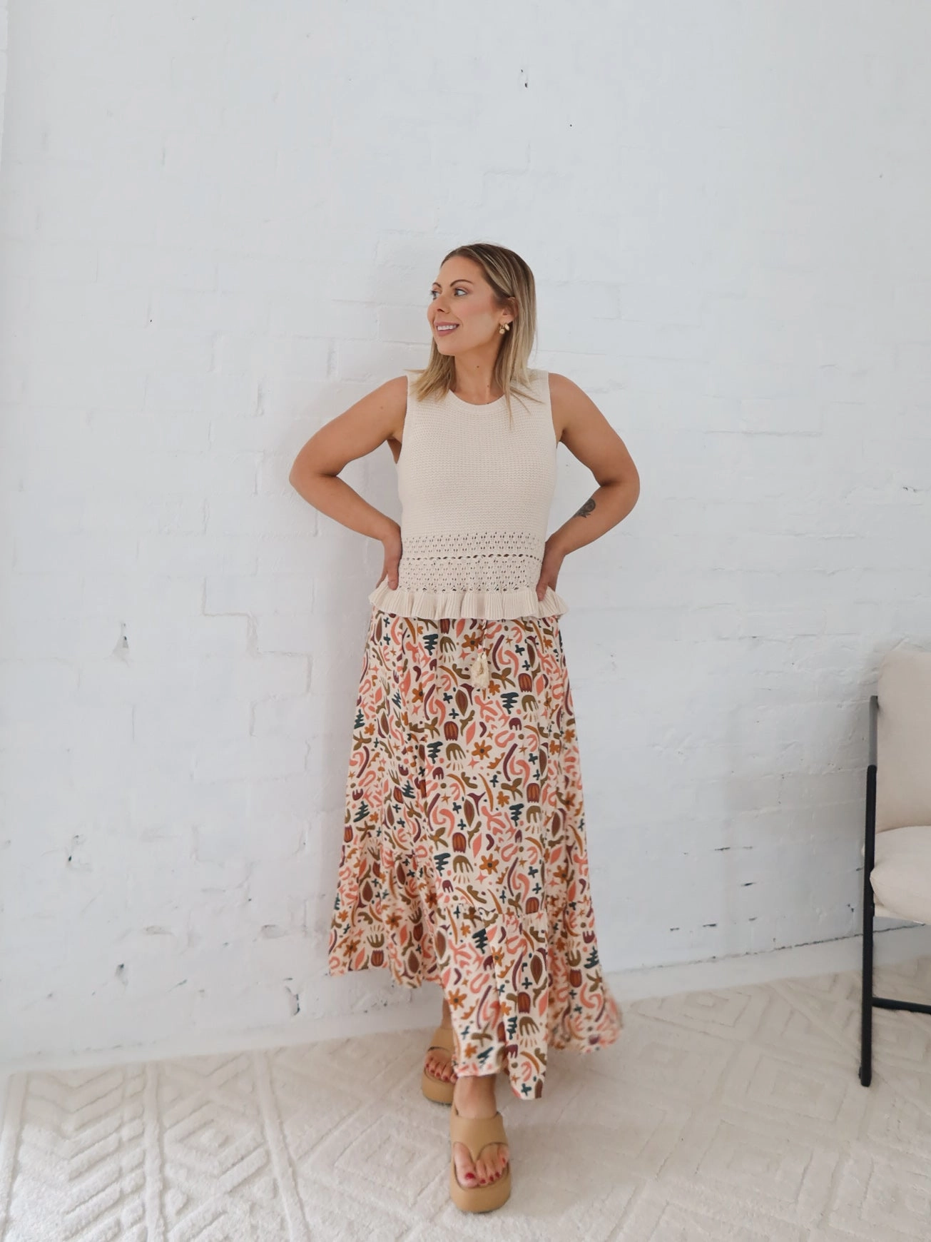 Chill Vibe Relaxed Vibes Sable Skirt