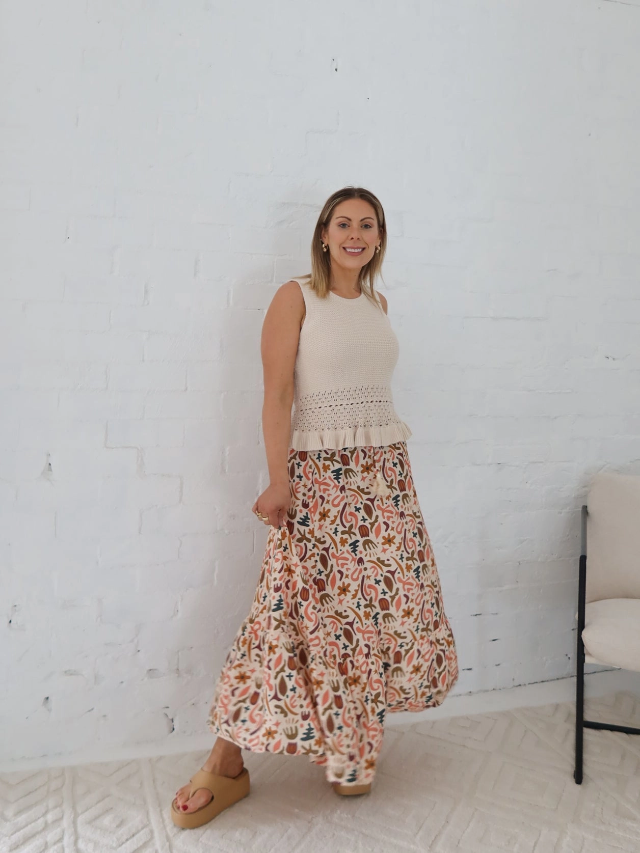 Soft Focus Light Comfort Sable Skirt