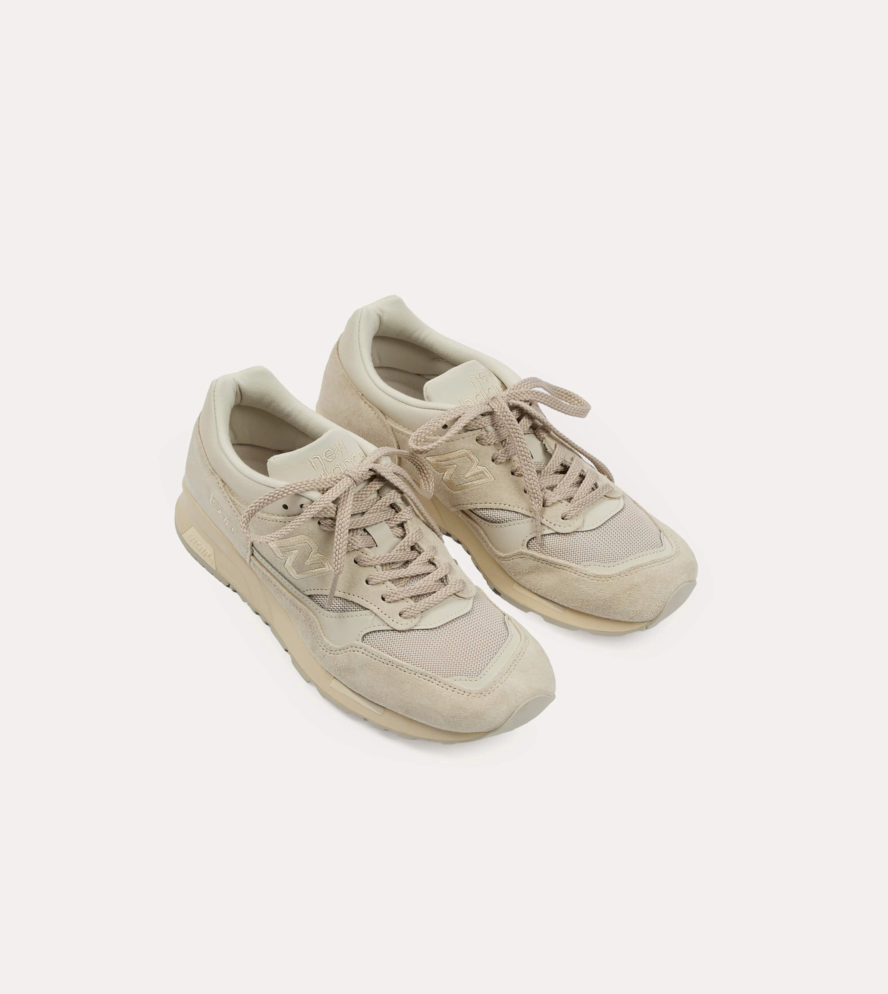 New Balance 'Elevated Essentials' Birch Putty Made in UK 1500 Trainers Thermo Regulating Mesh