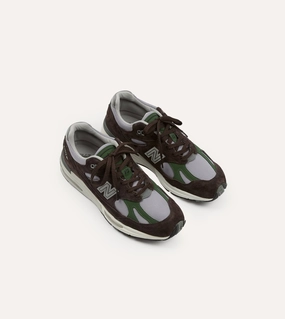 Arch   Supportive medial - support - balance shoes New Balance Brown 'Essentially Offbeat' Made in UK 991v2 Trainers