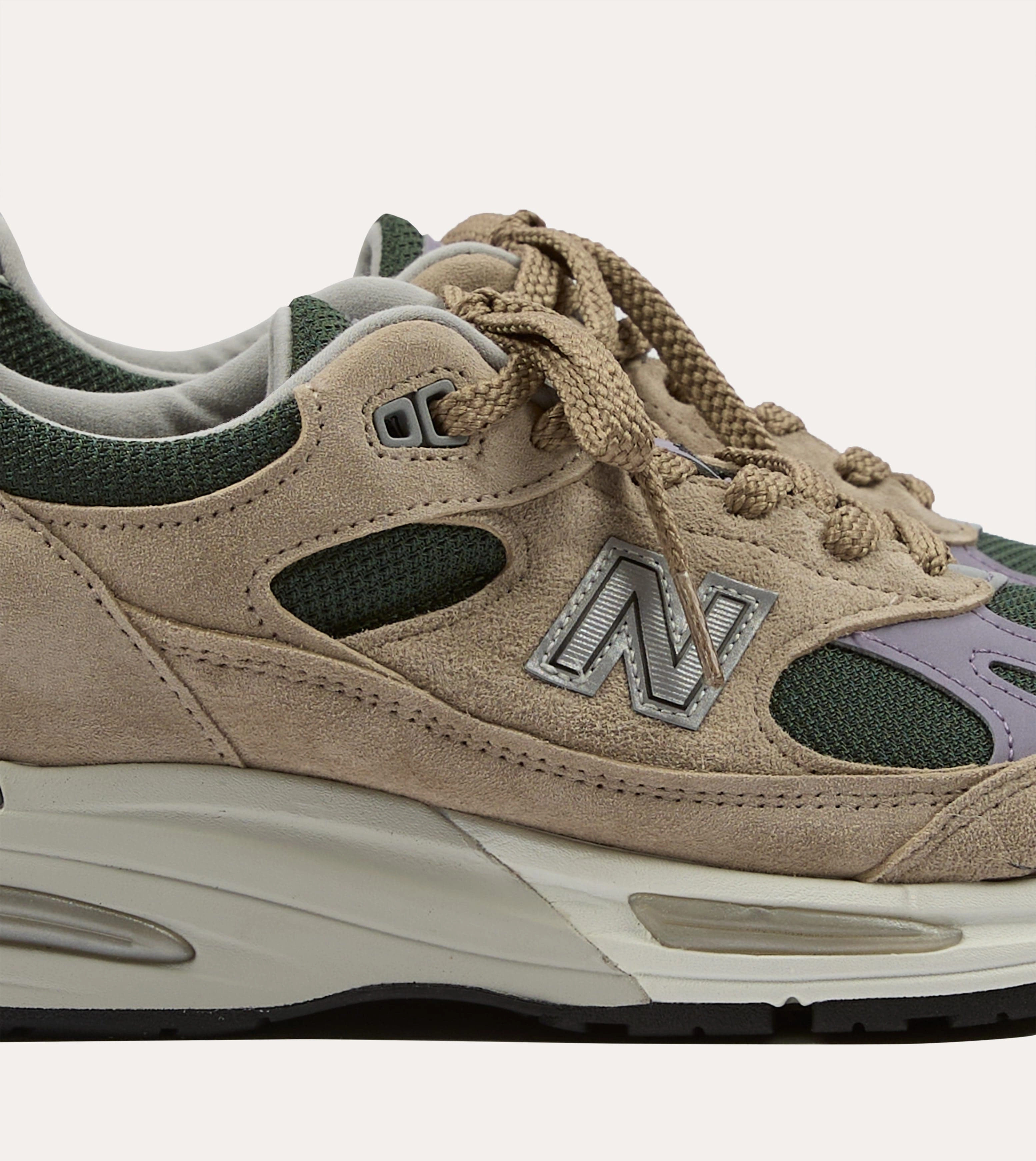 New Balance Tan 'Essentially Offbeat' Made in UK 991v2 Trainers Dual Density