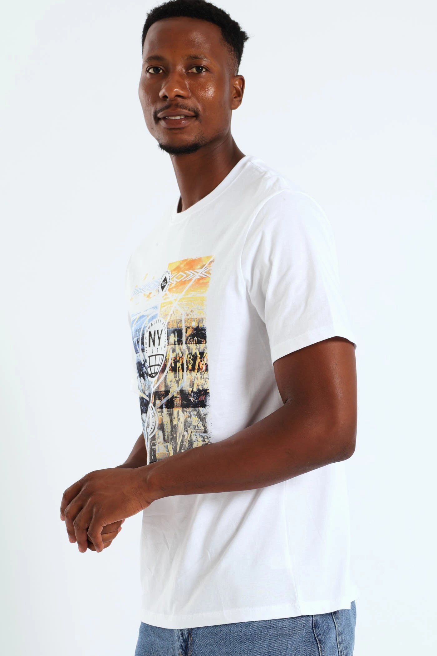 New York City Photo Tee - White Minimalist Apparel