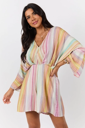Nights In Watercolor Multi Print Romper FINAL SALE Grace Glow