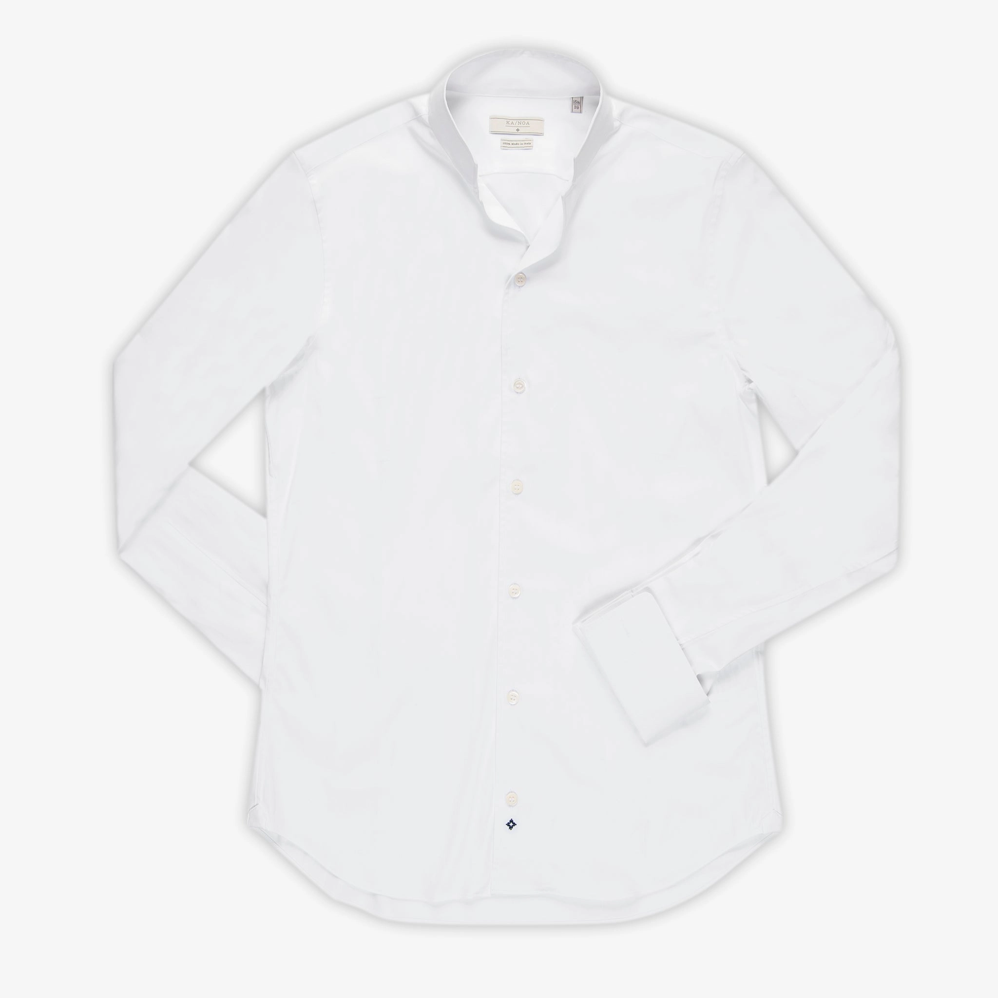 Nihel Gemello shirt satin stretch Comfortable Touch Set In Sleeve