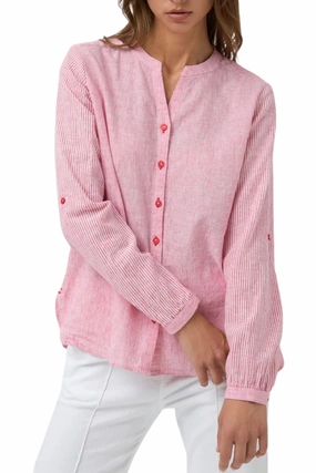 Eco Dye Technique UV Protective Fabric NOGALES STRIPE SHIRT