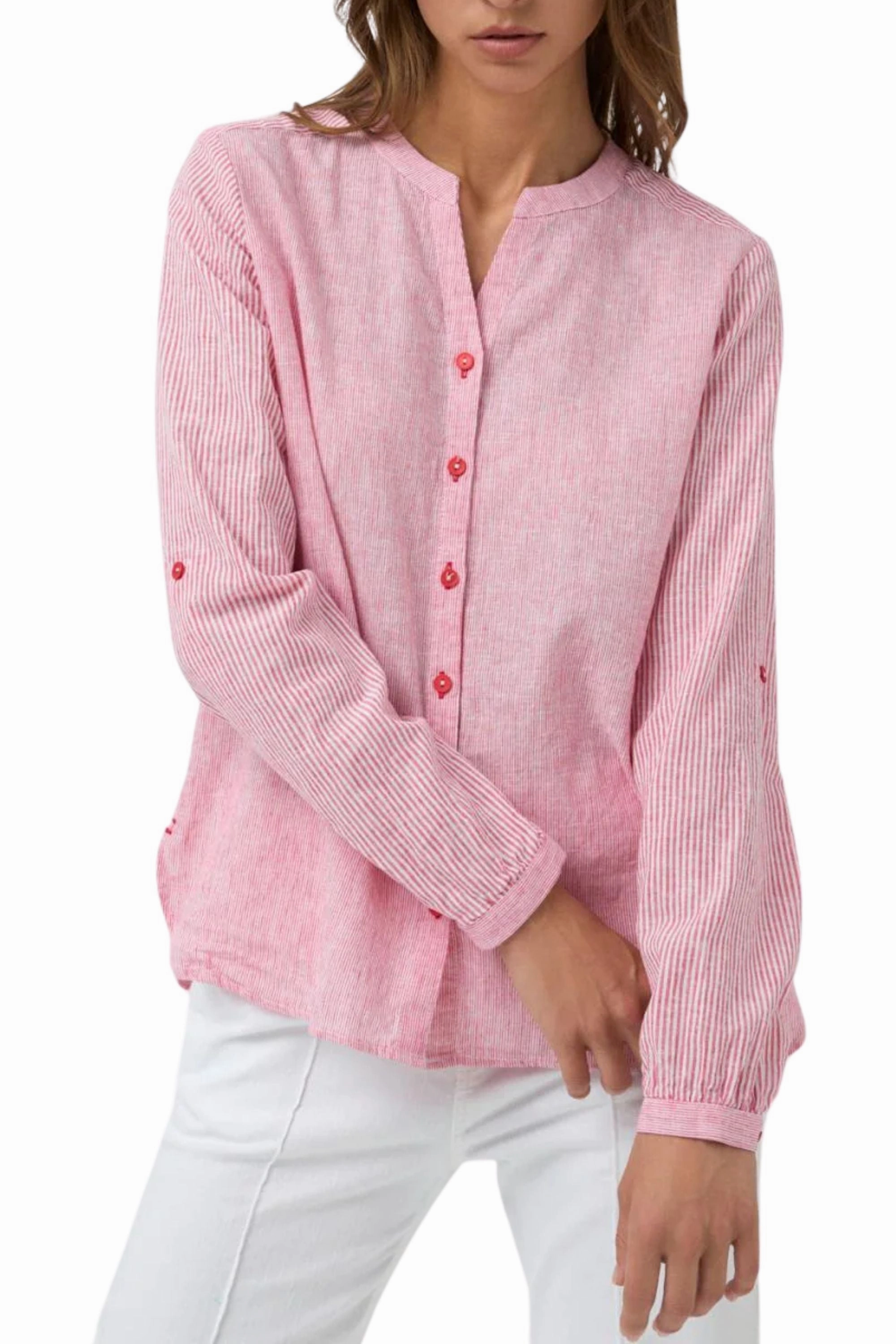 Eco Dye Technique UV Protective Fabric NOGALES STRIPE SHIRT