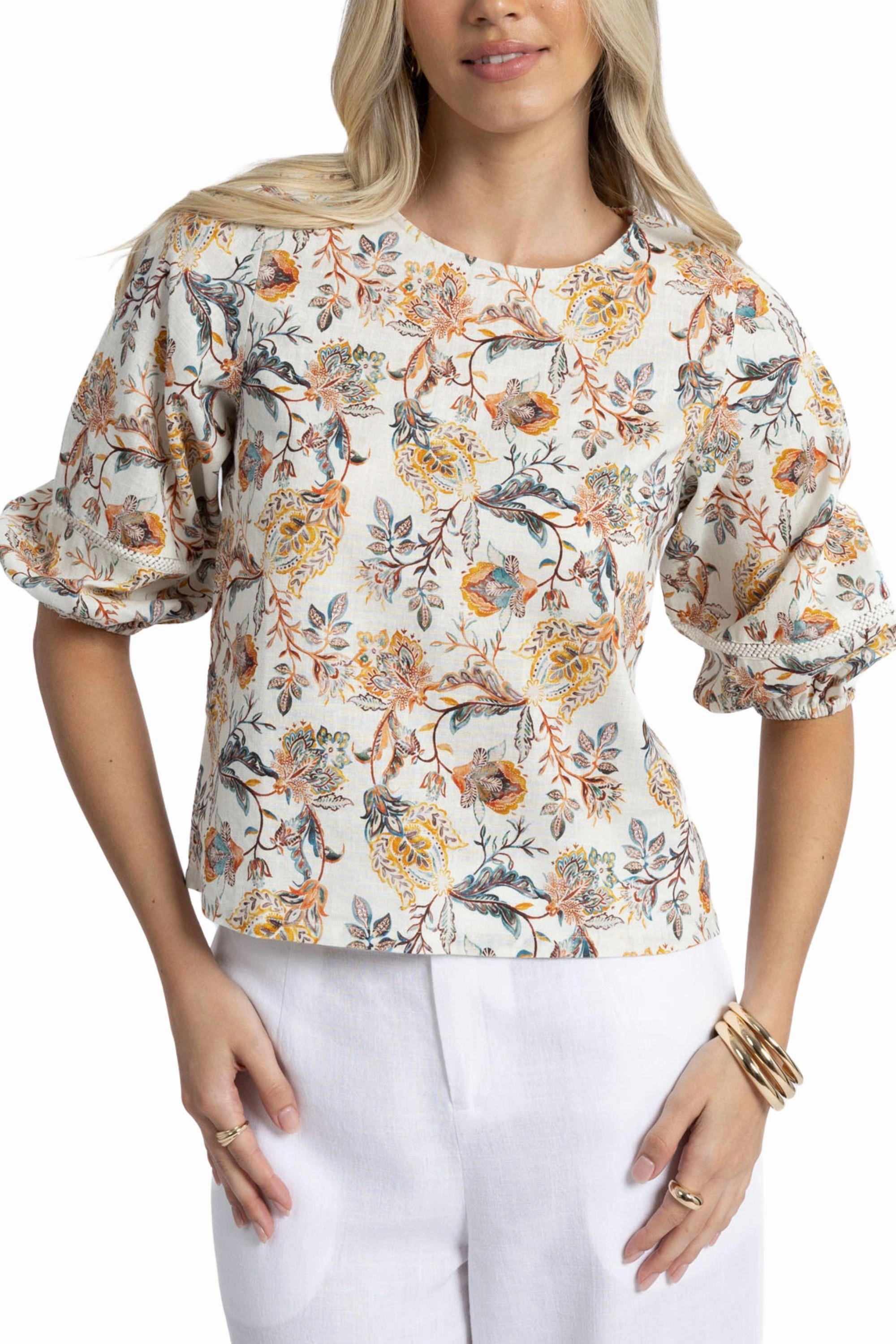 Elastic Hem Adjustment SIA BLOUSE - HS25229