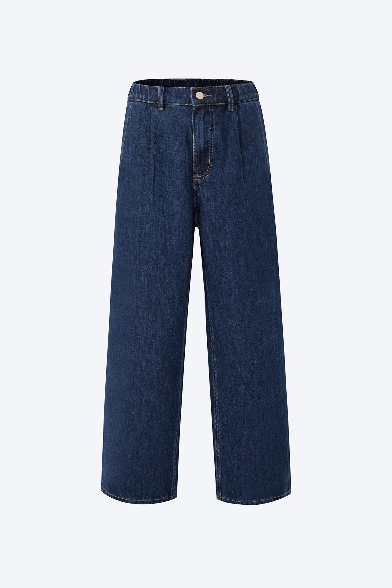Denim Wide Leg Jeans - Dark Denim [AT] No Wrinkle Slimline Fit