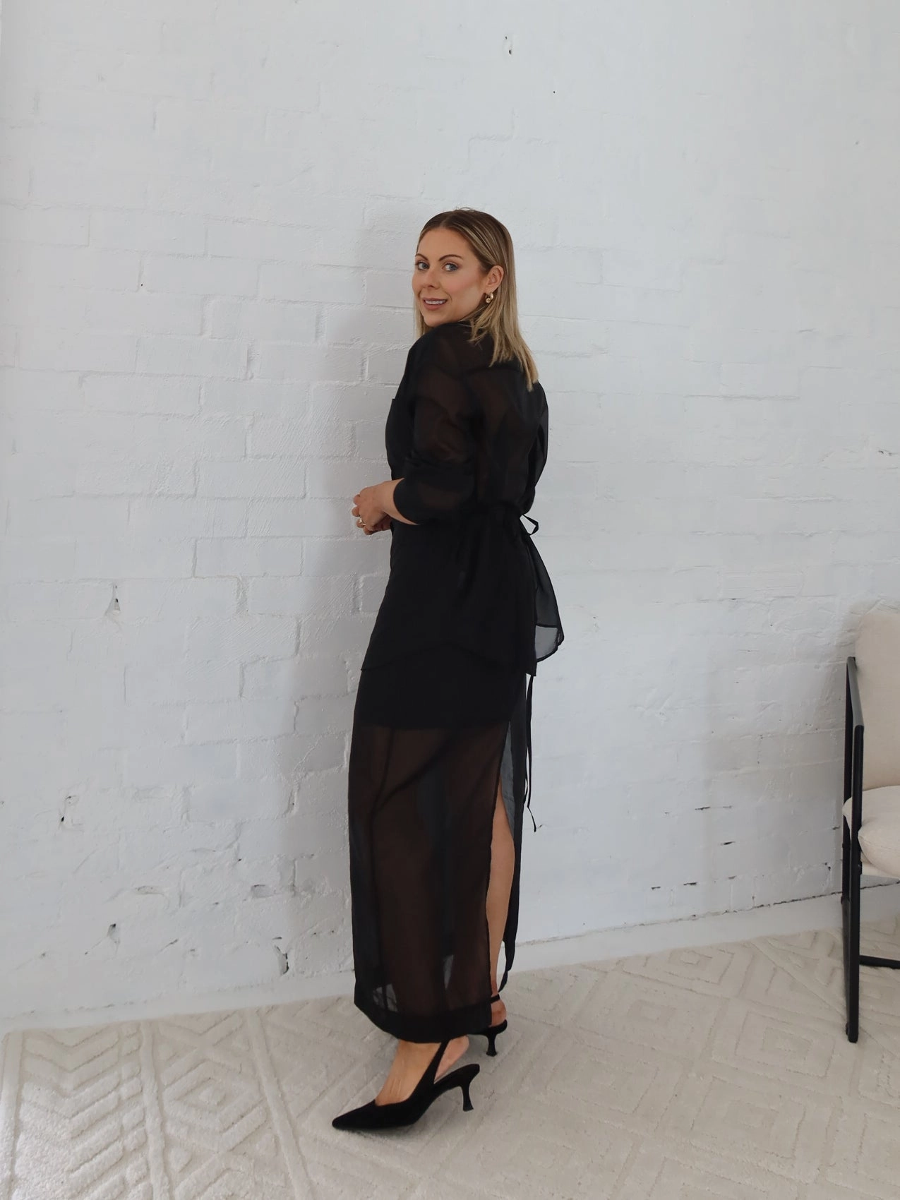 Hypoallergenic fabric Hygienic Coating Remy Skirt- Black