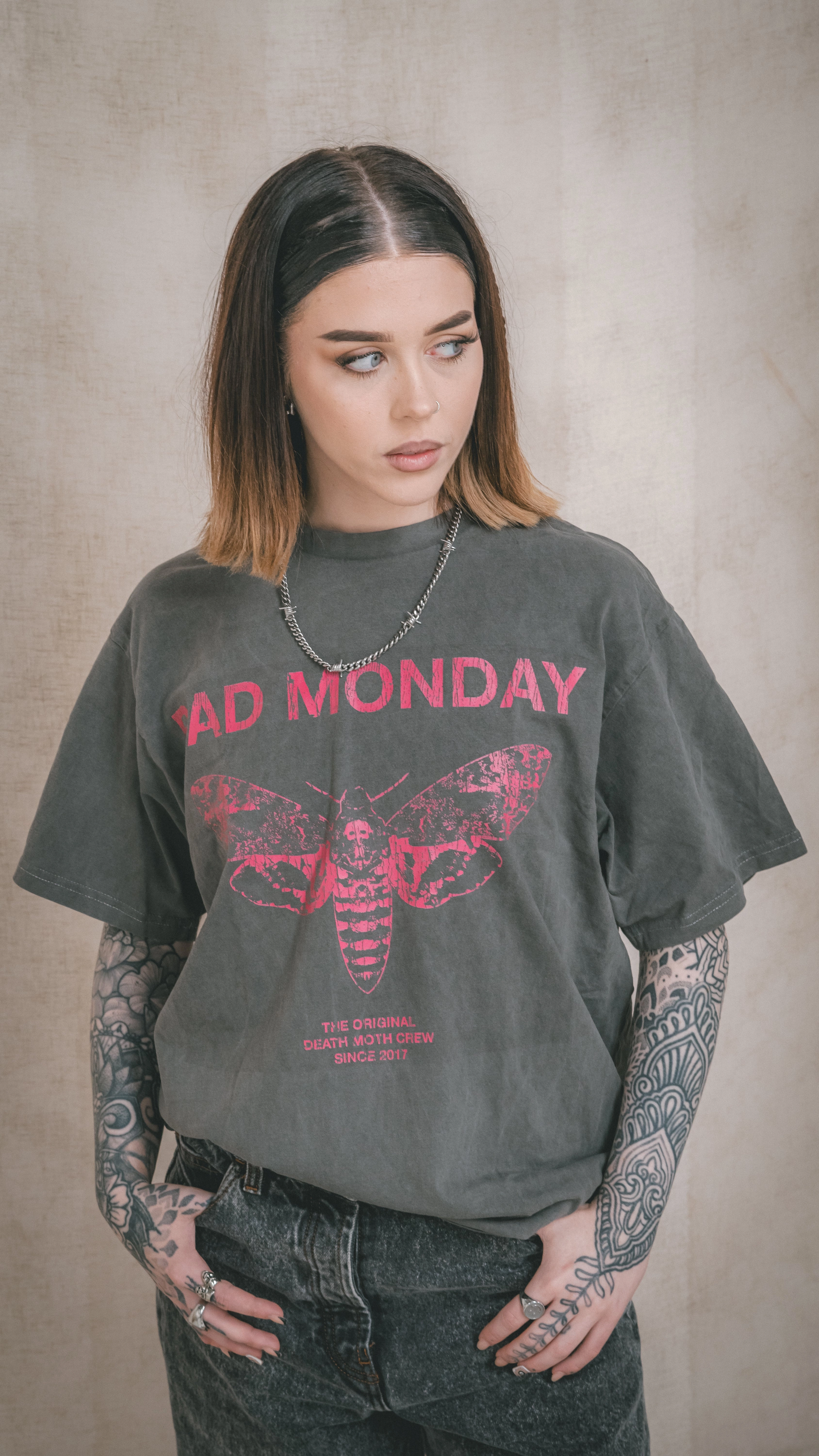 Easy Fit ODMC Tee / Front Print Pink