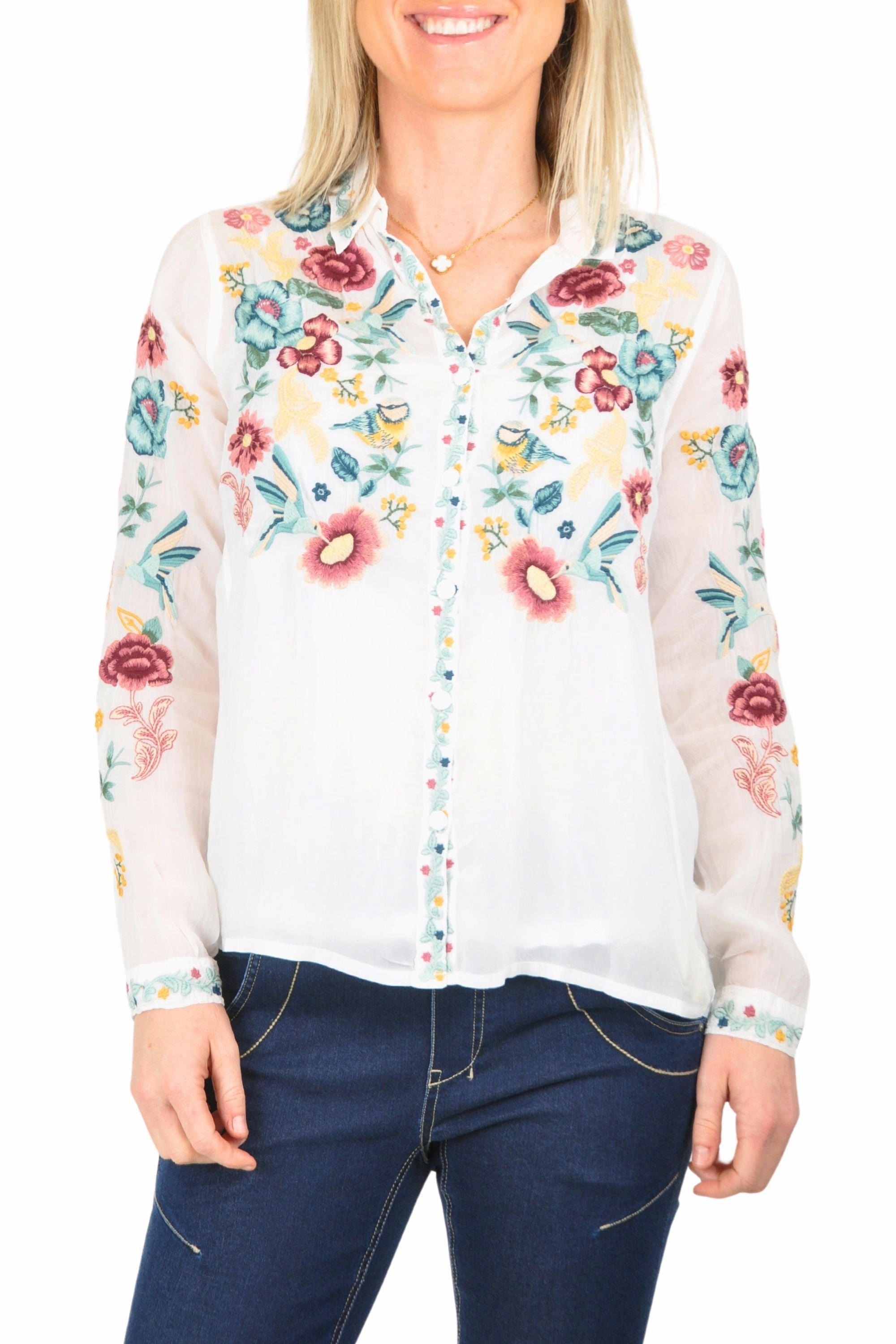 TIFFANY BLOUSE - C15924-6 TearResistantFabric Heavyweight Fabric