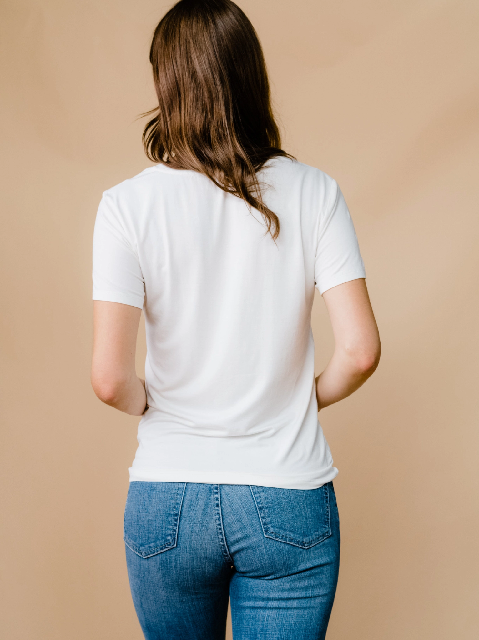 Mae Drapey Tee - White Hot Weather