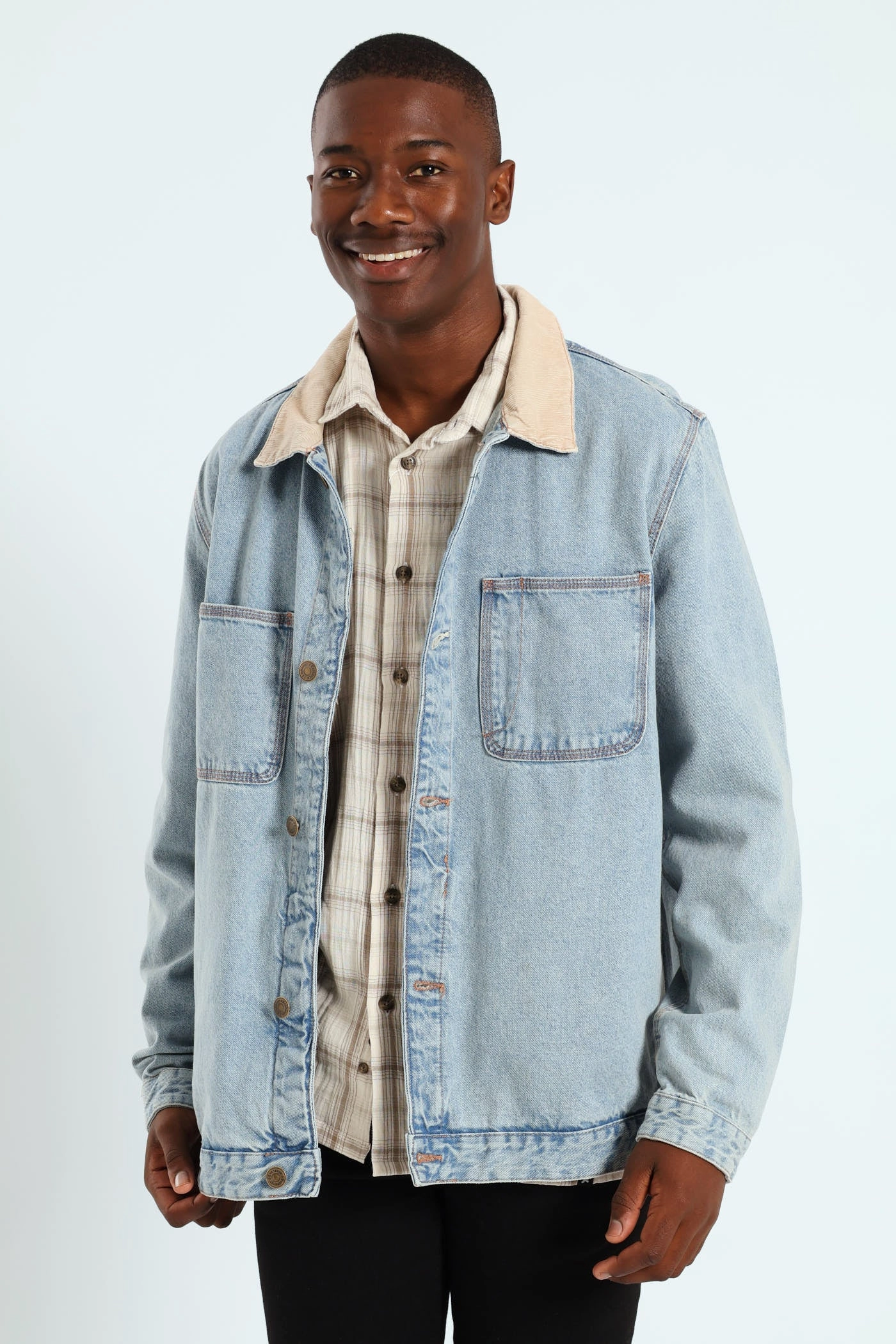 Denim Worker Jacket - Blue Weatherproof Shell