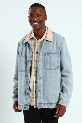 Denim Worker Jacket - Blue Weatherproof Shell