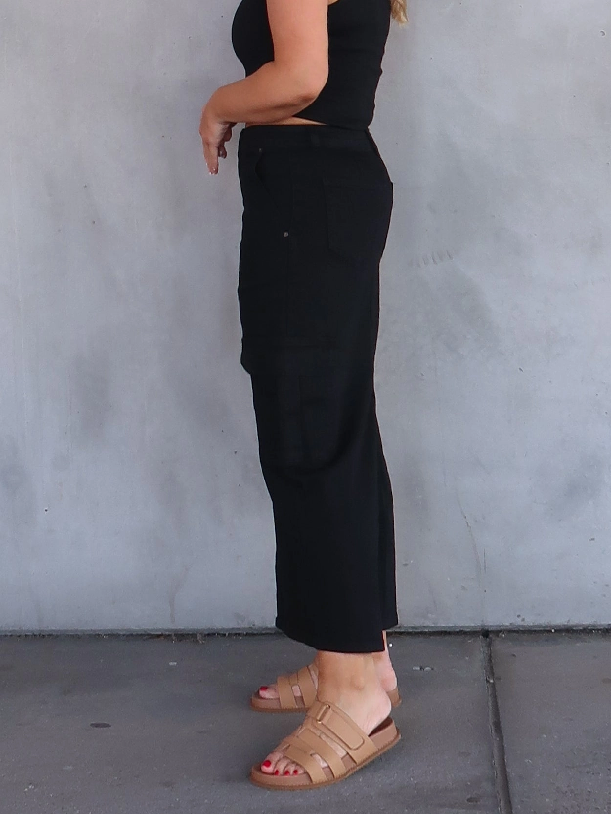 Nova Denim Cargo Skirt Wrap Closure