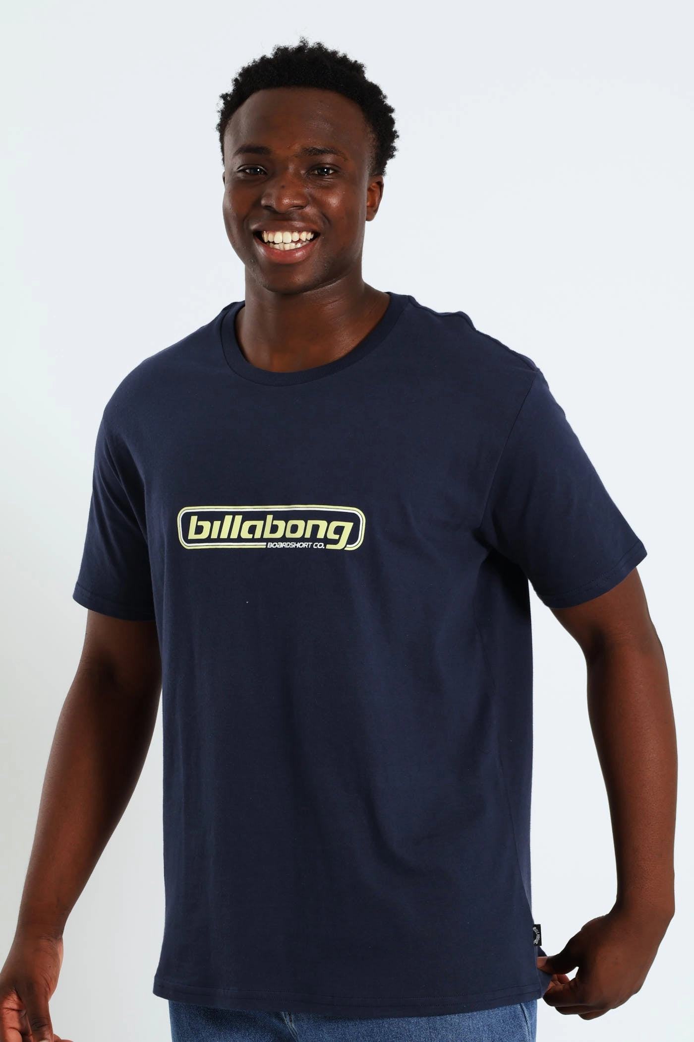 Relaxed Fit Design StretchComfortWeave Nuclear Short Sleeve Tee - Navy