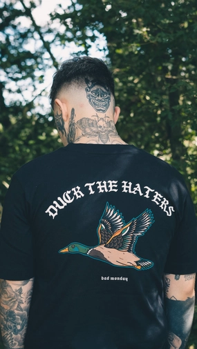 Shrinkage Prevention Treatment Duck The Haters Tee / Back Print