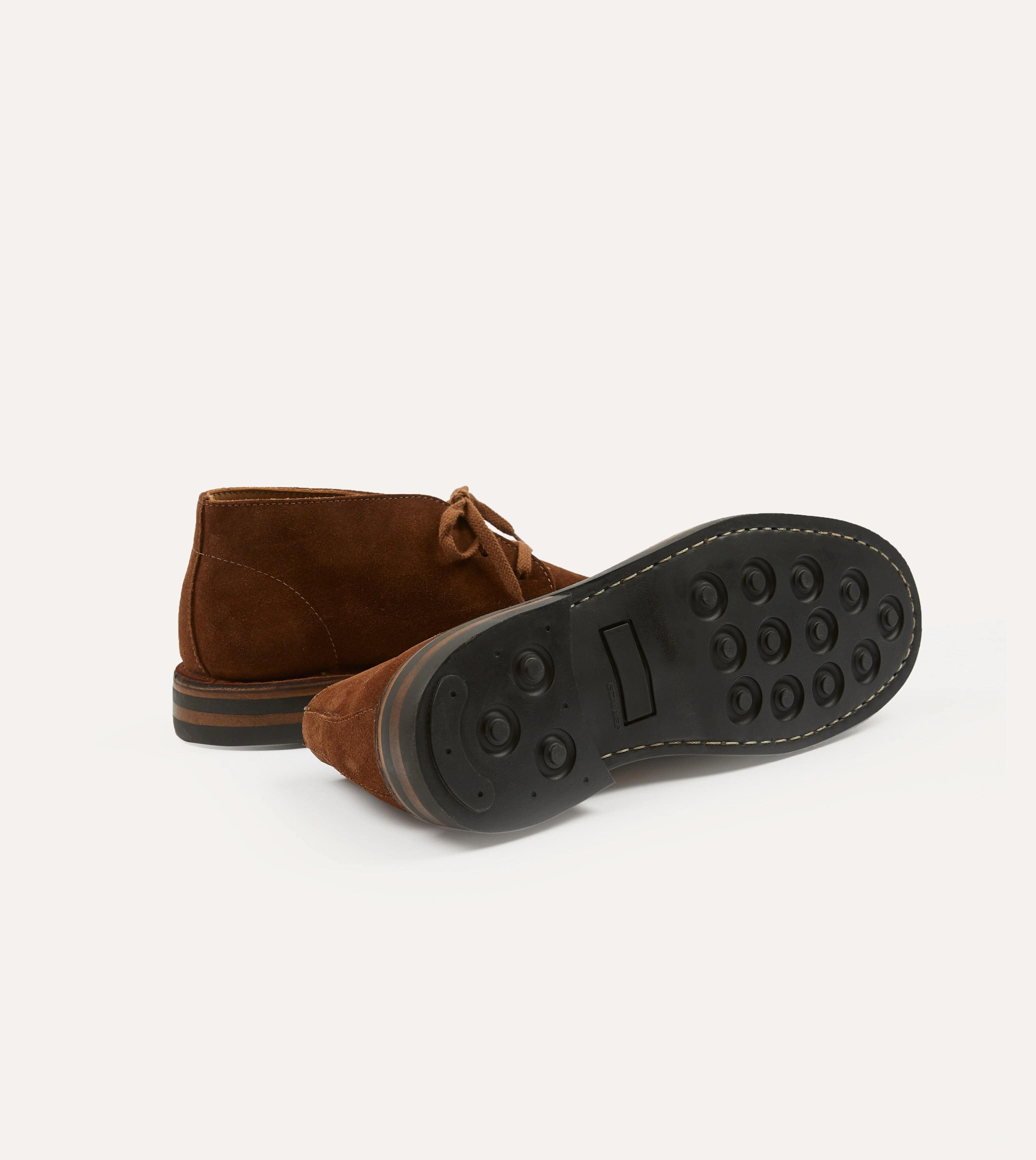 Breathable Lining Crosby Moc-Toe Chukka Boot Light Brown Roughout Suede with Rubber Sole