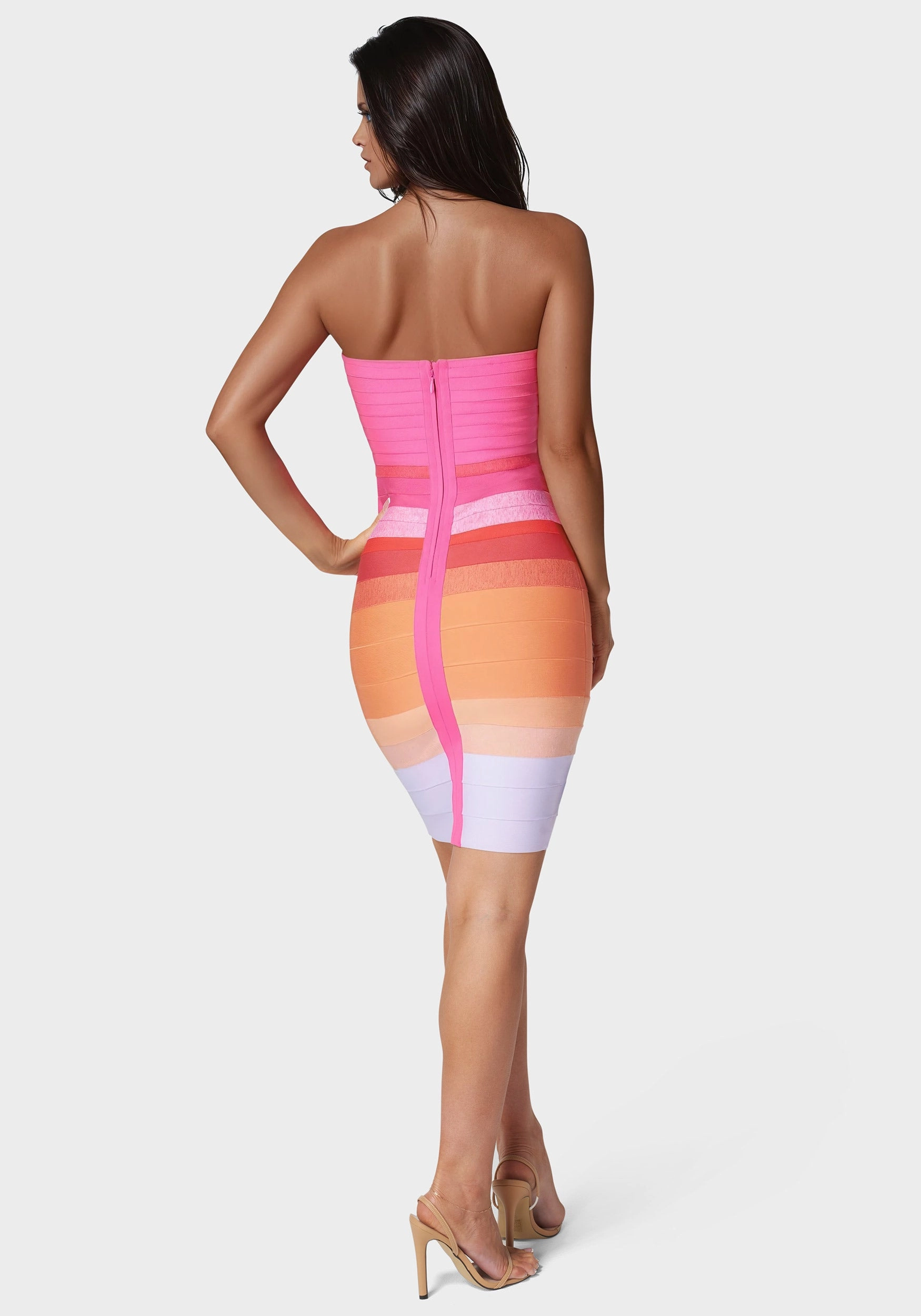Ombre Bandage Strapless Timeless Style All-Day Wear