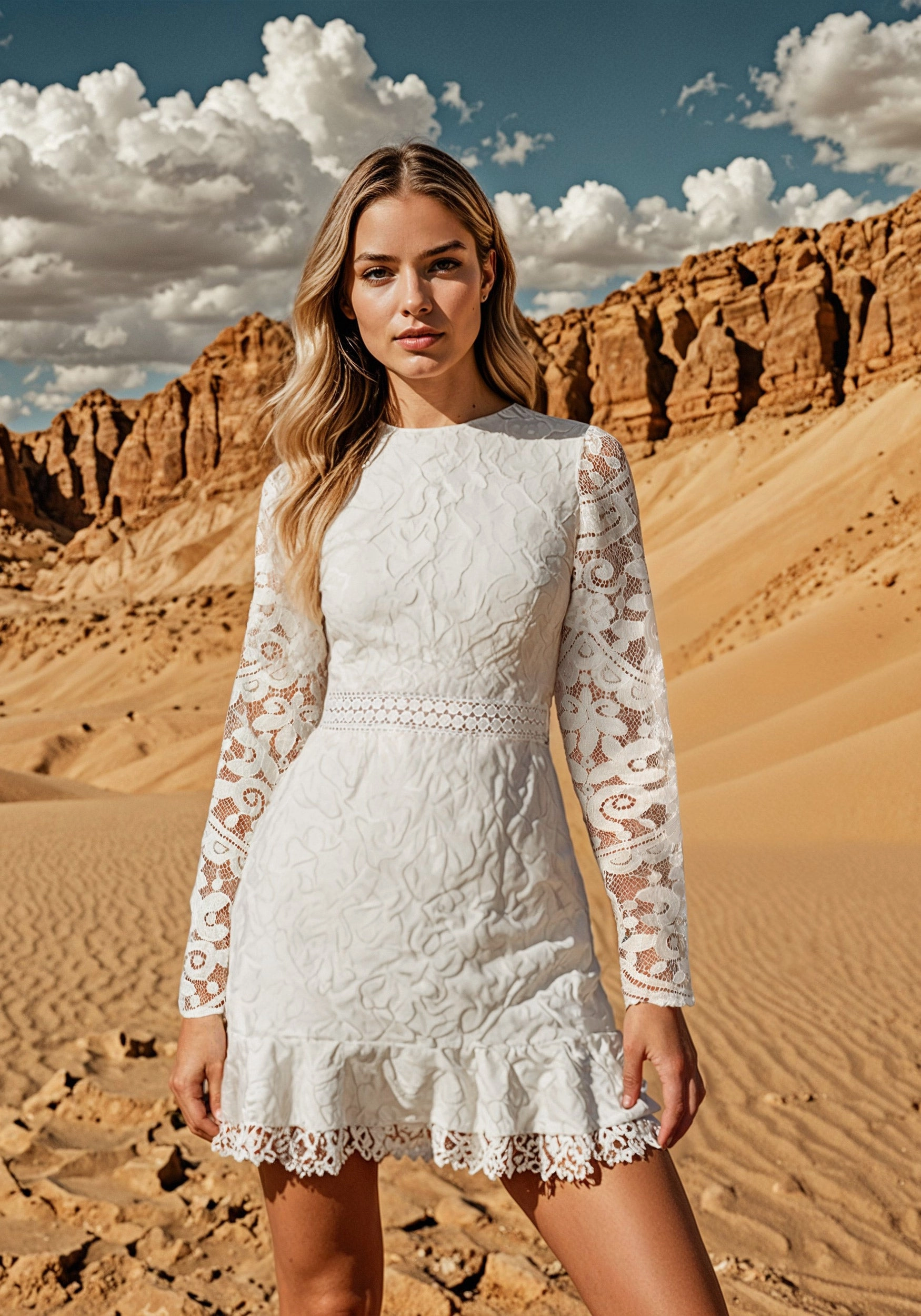 Open Back Lace Mini Dress Work Style Dreamy Drape