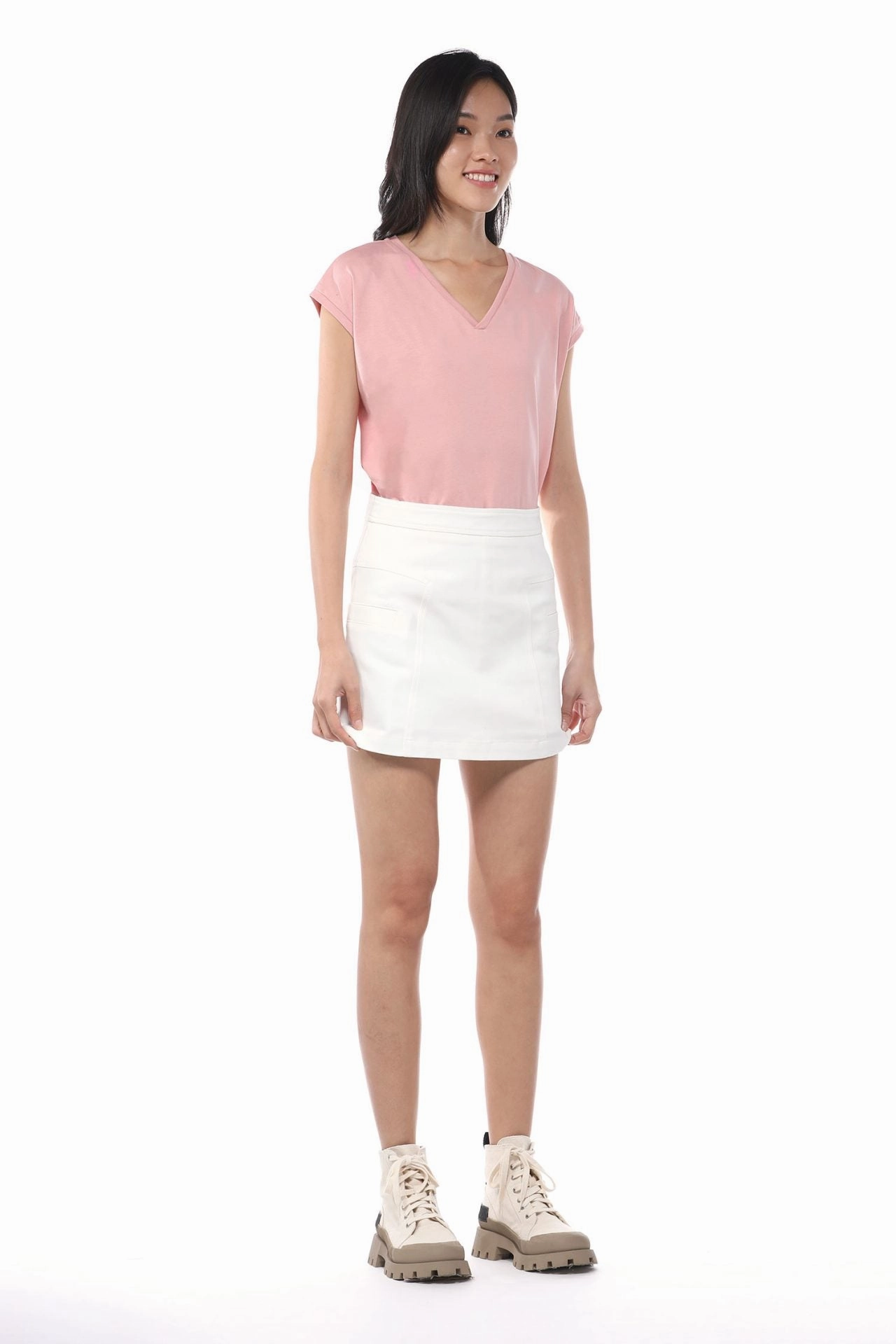 Cotton Patch Pocket Skirt Chill Tones