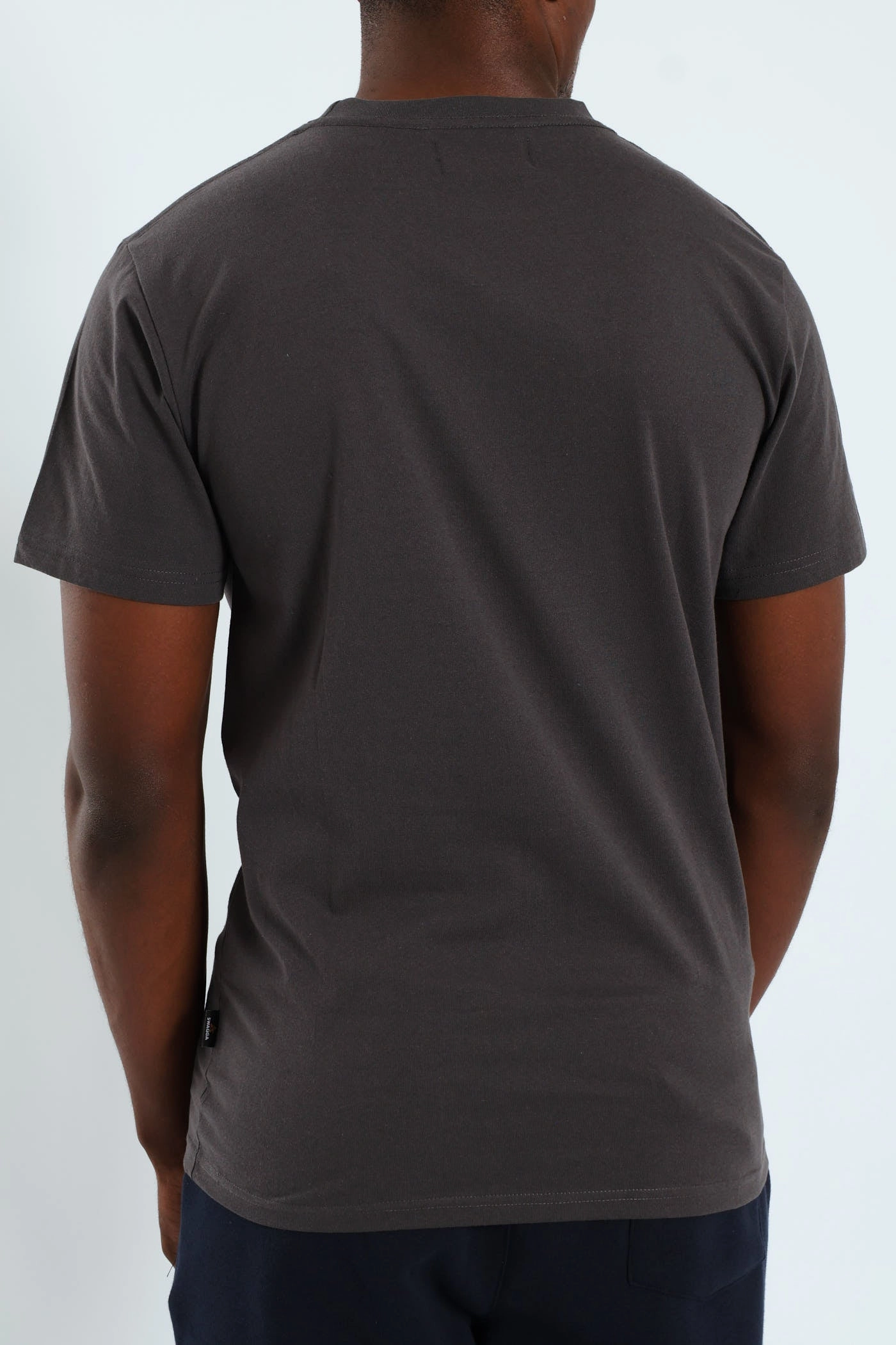 Short Sleeve Basic Print Tee - Charcoal Ultimate Wear Solid color purity