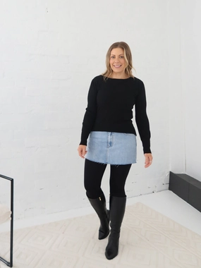 Phoenix Mini Skirt Tapered Cut