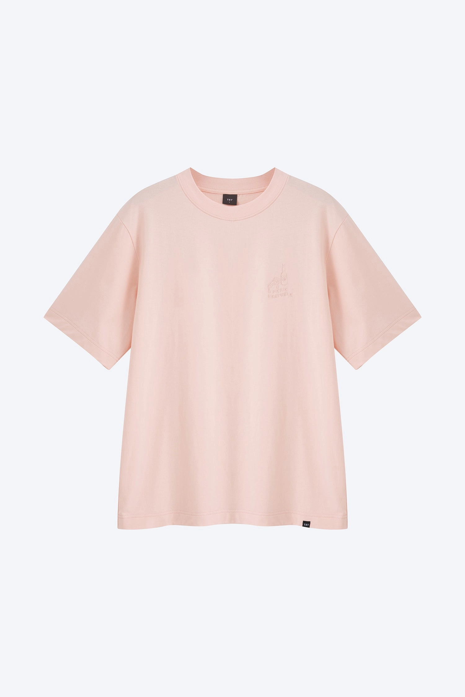 Picnic Heatwave Embroidery Tee - Blush Anti Bacterial Layer