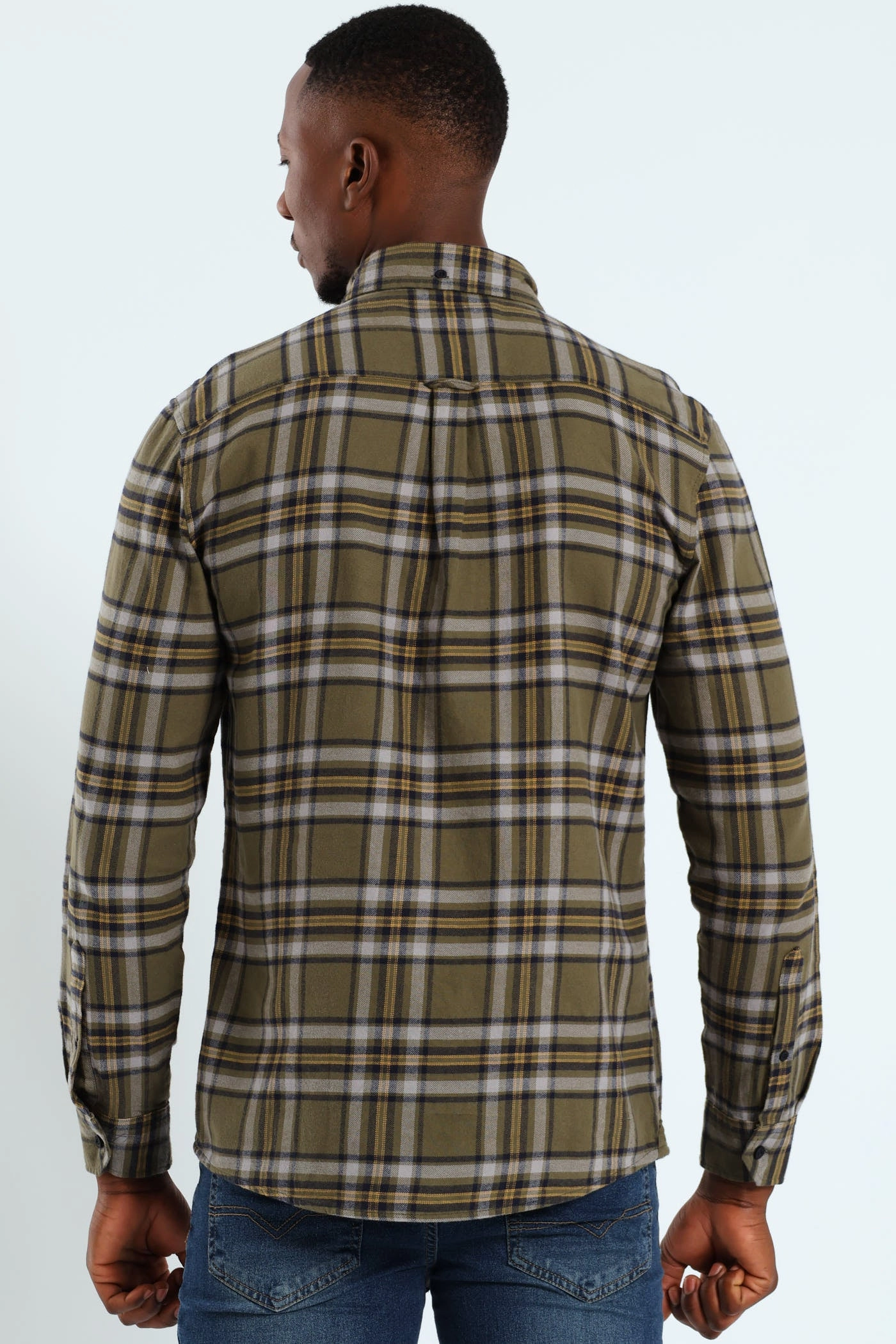 OdorResistant Plaid Shirt - Fatigue/Navy