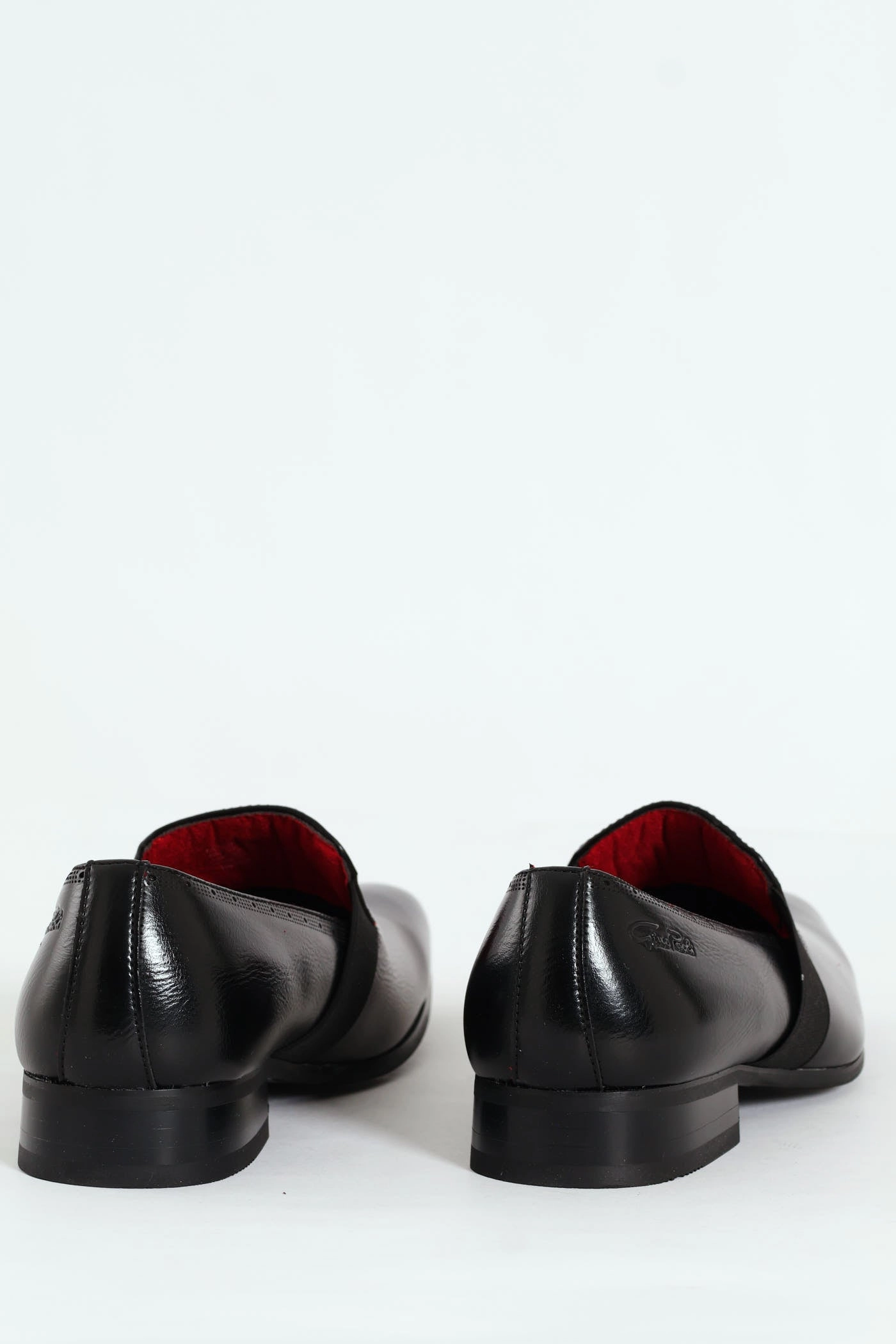 Tailored Fit Plain Slip On With Side Gusset - Black