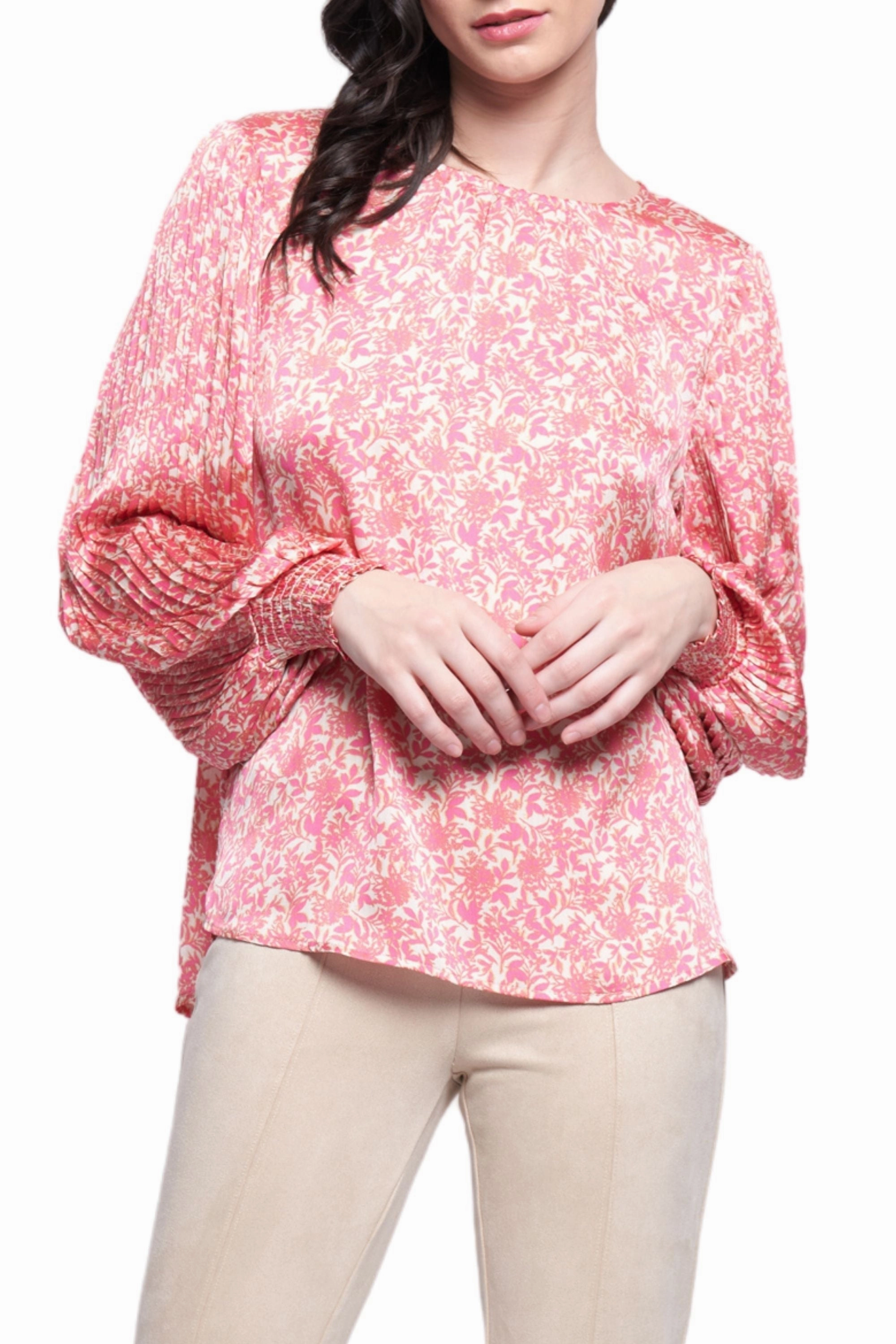 PLEATS TO MEET YOU BLOUSE - FO8133 Light Outdoor Layer quick dry