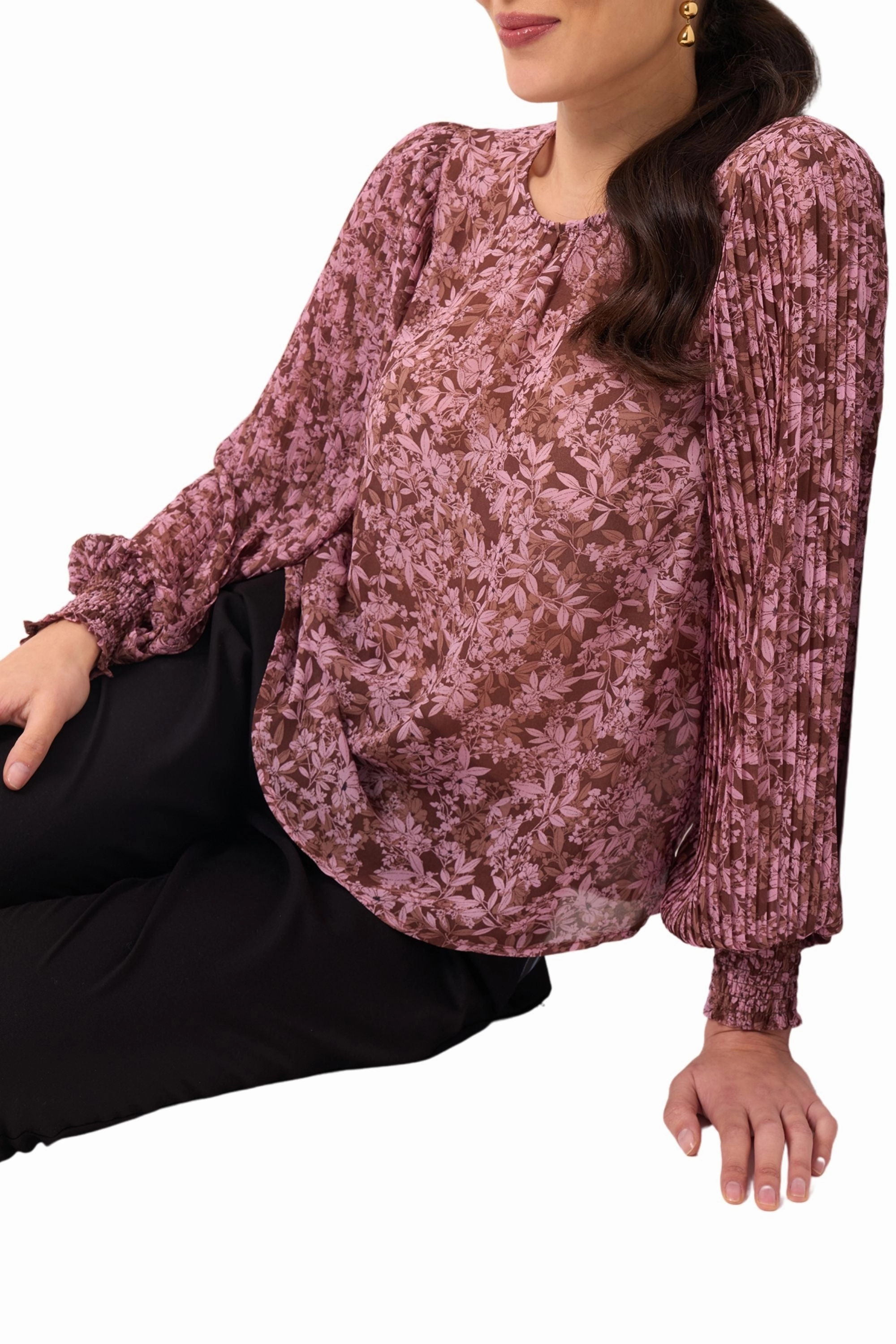 Cuffs Adjust WaterResistant Coating PLEATS TO MEET YOU BLOUSE - FO8133