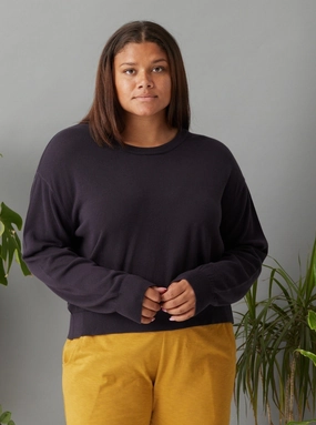 Palmer Sweater - Washed Black Ventilated Underarm Design