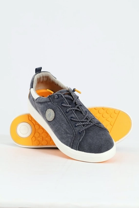 Atlas Comfort Canvas Sneaker - Navy Ventilated Lining Airflow Chamber