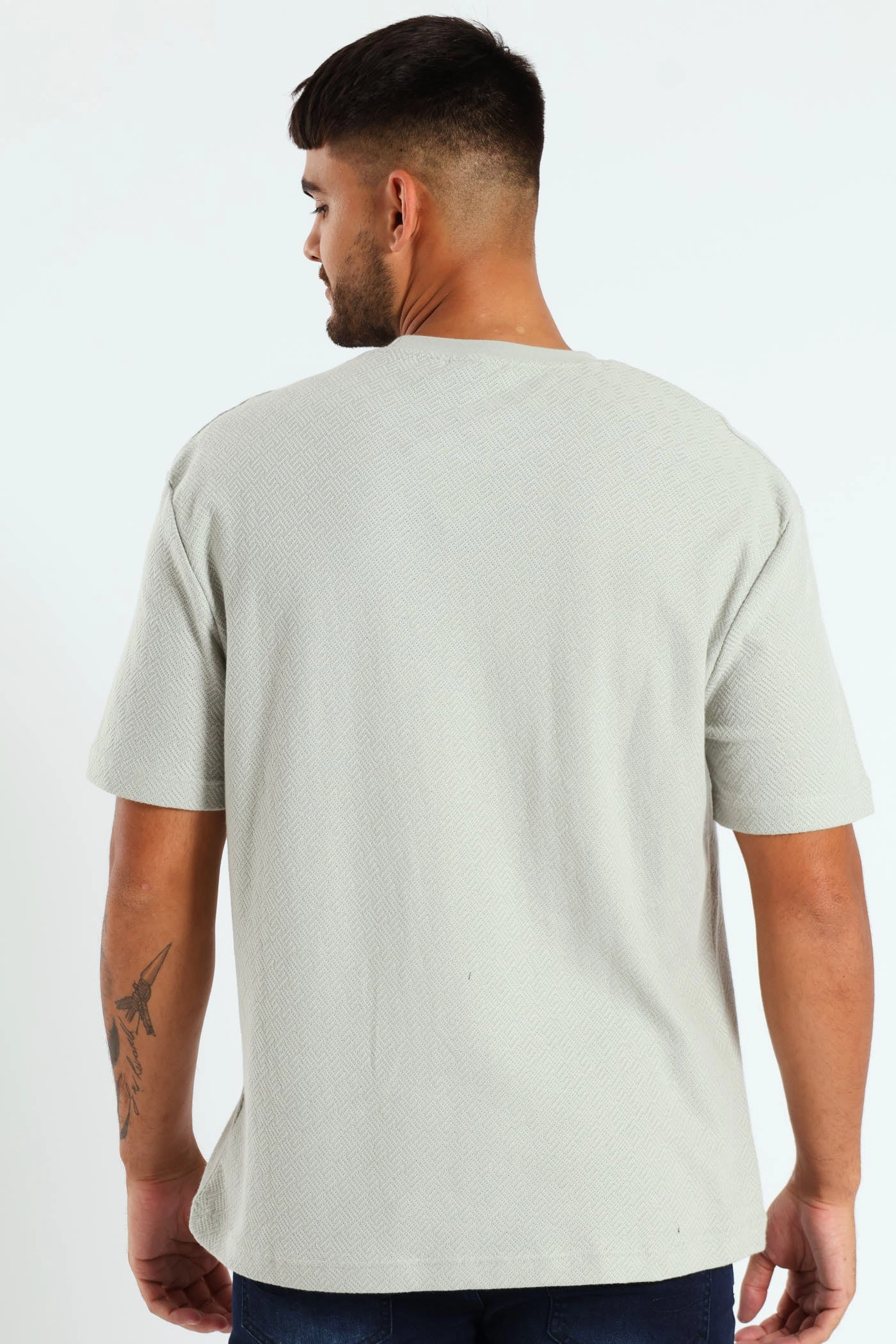 Kids clothing Minimalistic Wear Pointelle Textured Tee - Grey