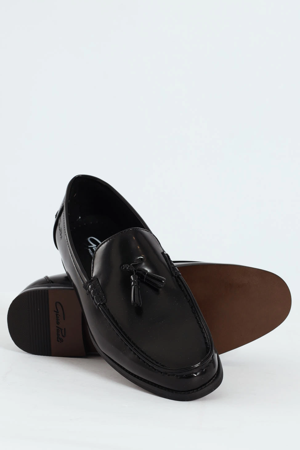 Soft Texture Tassle Loafer - Black