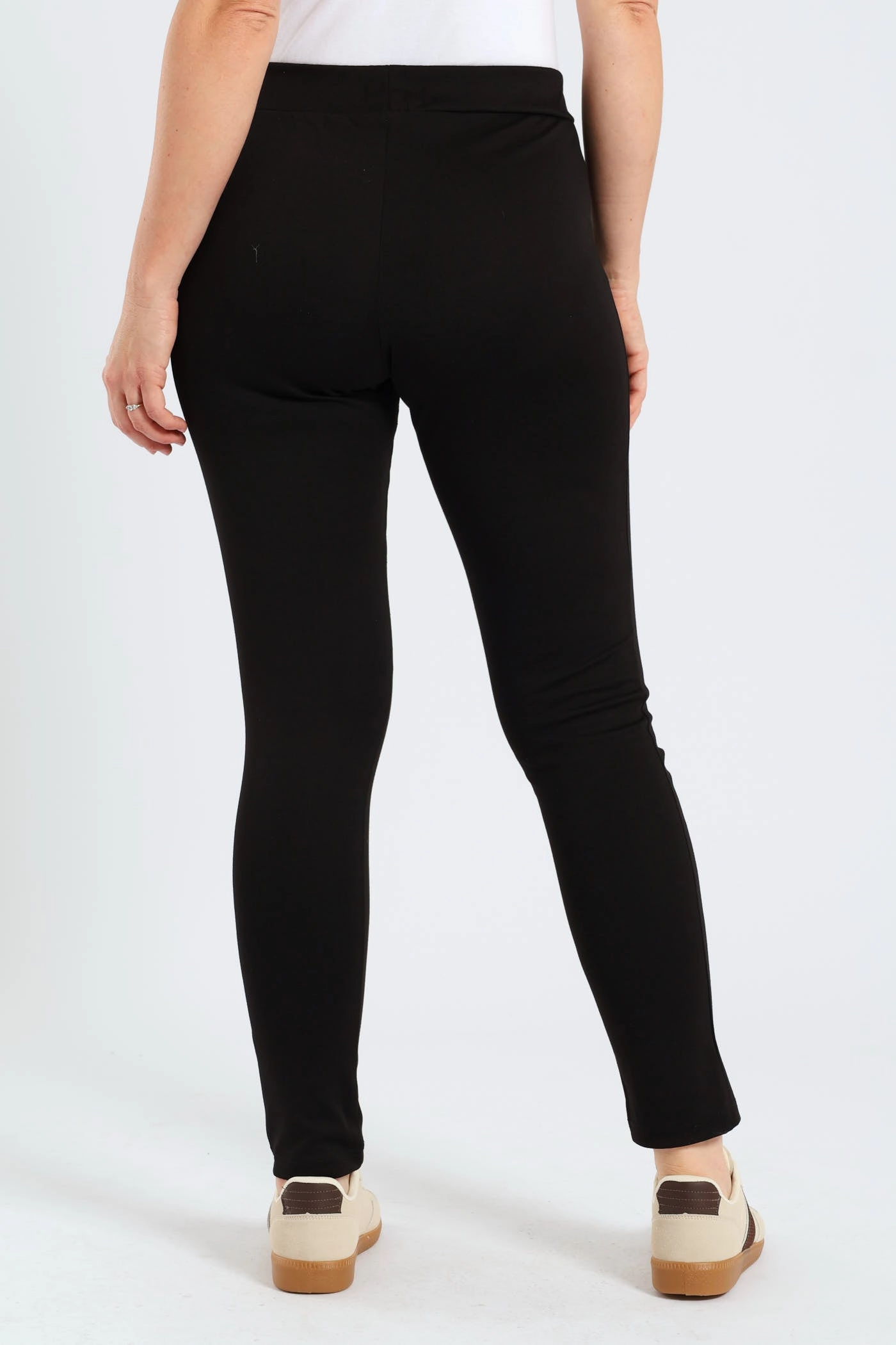 Ponte Fitted Skinny Pant - Black Tall Length