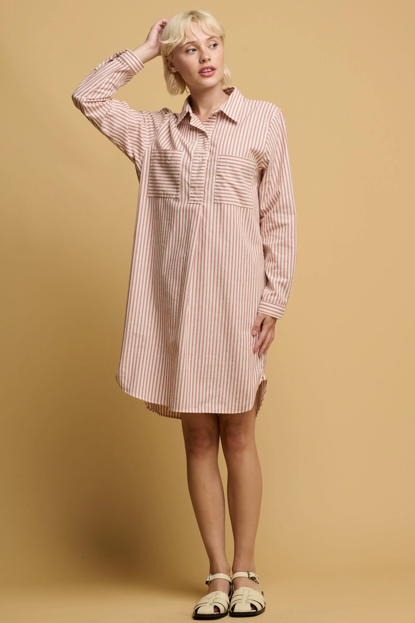 The Quarry Bank Women's Olivia Shirt Dress - Red/White All Occasion