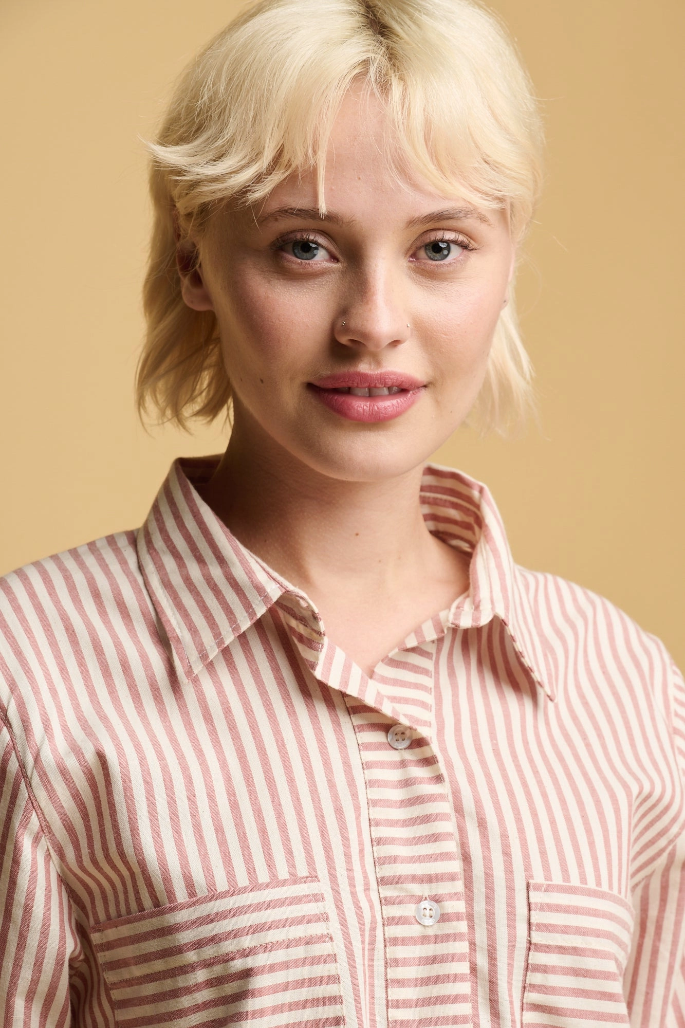 The Quarry Bank Women's Olivia Shirt Dress - Red/White Shiny-Lining