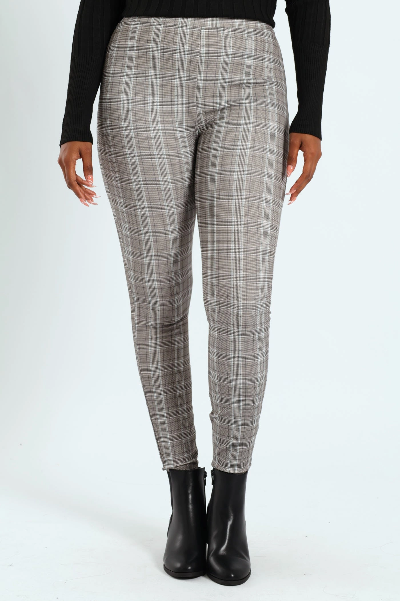 Printed Ponti Legging - Black/Charcoal AllDayComfort Anti Odor Technology