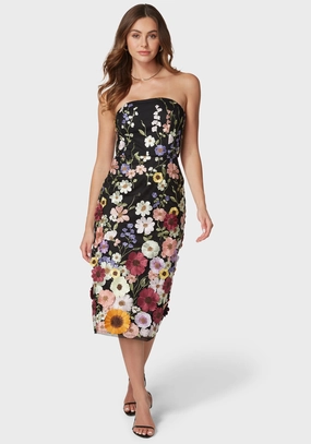 Delilah Floral Embroidered Dress Work or Play