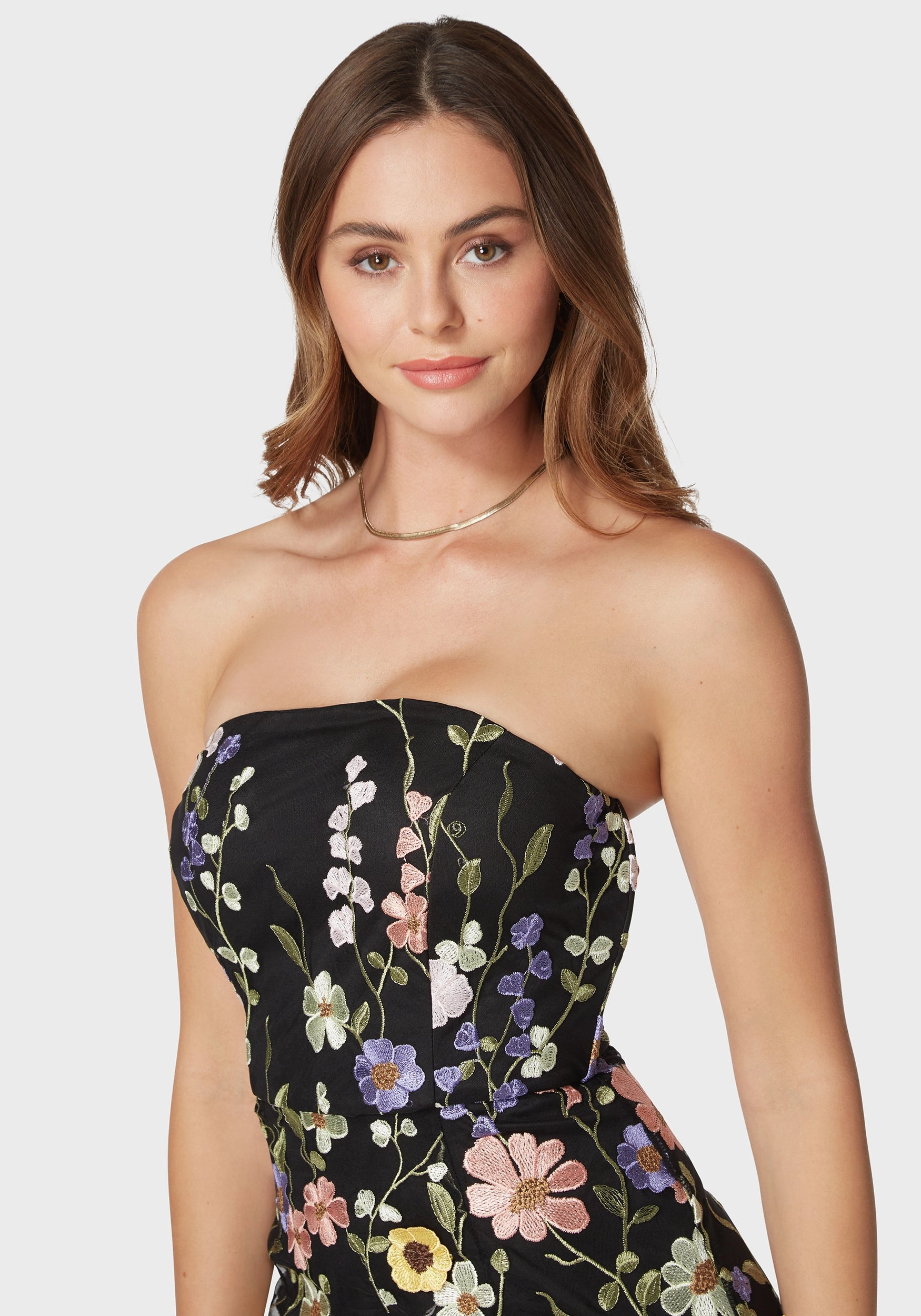 Modest Look Versatile Comfort Delilah Floral Embroidered Dress