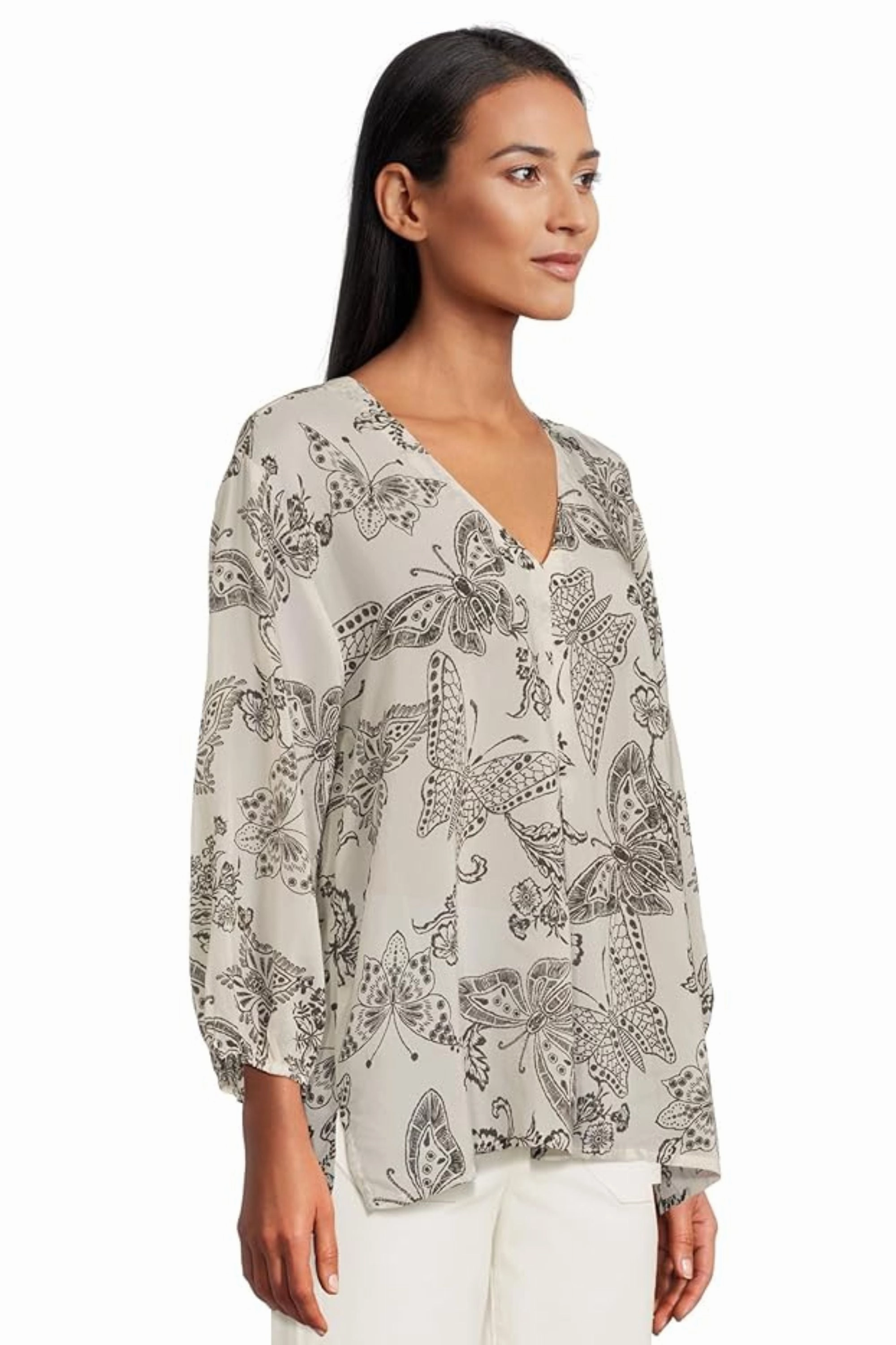 ARLO BLOUSE - C16125-4 Stylish Layer Classic Ribbed Cuffs