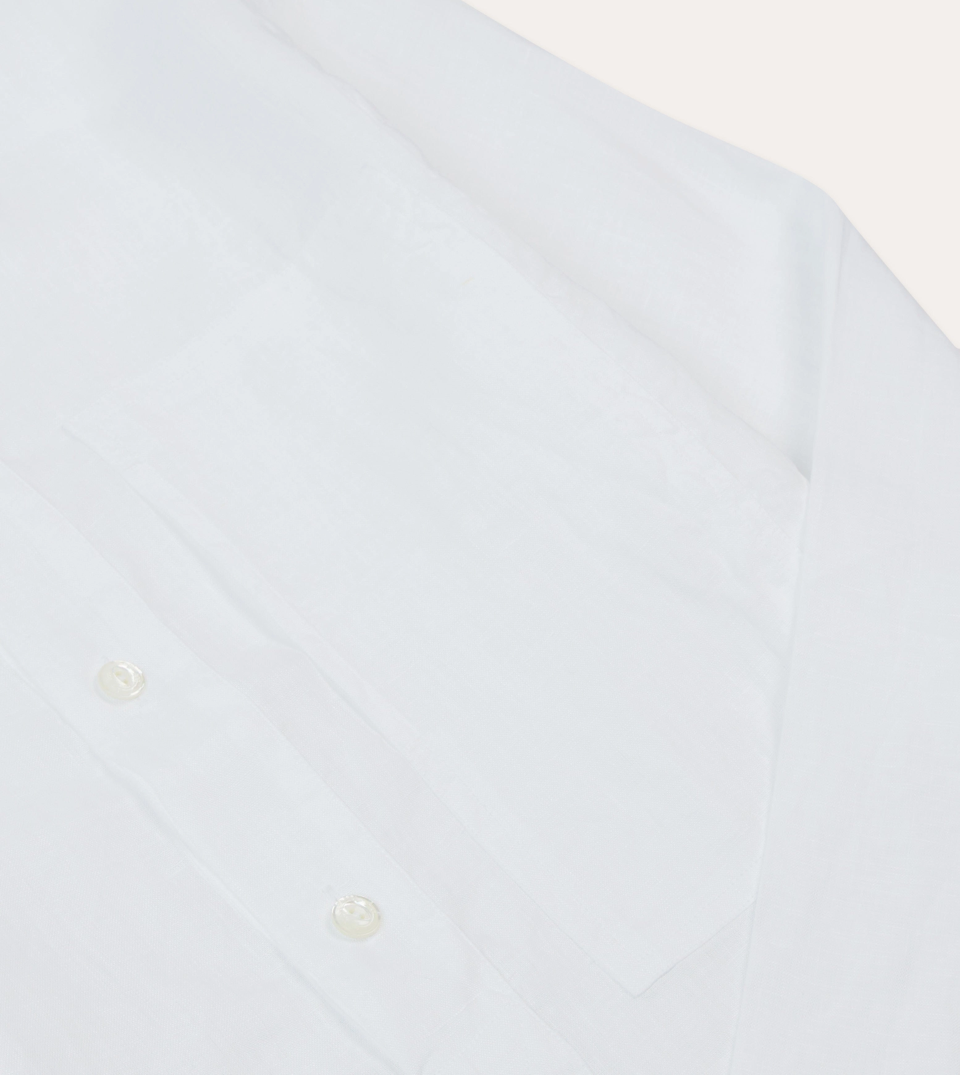 White Linen Mandarin Collar Popover Shirt Zip Front Festival Outfit