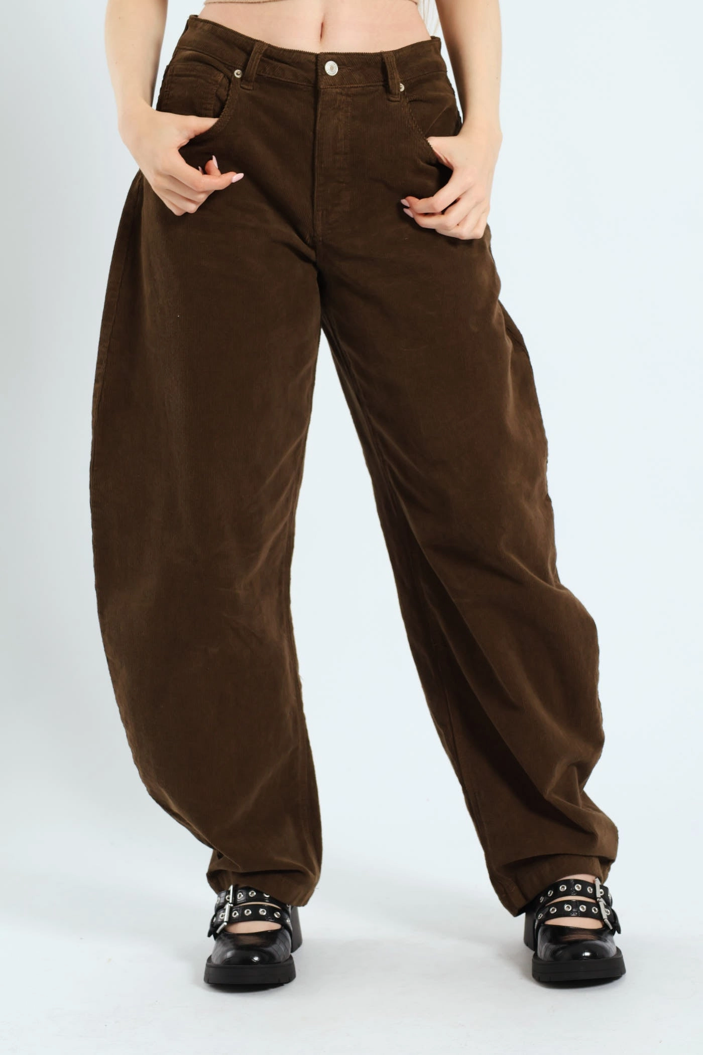 Baggy Denim Pant - Khaki Stretch Movement