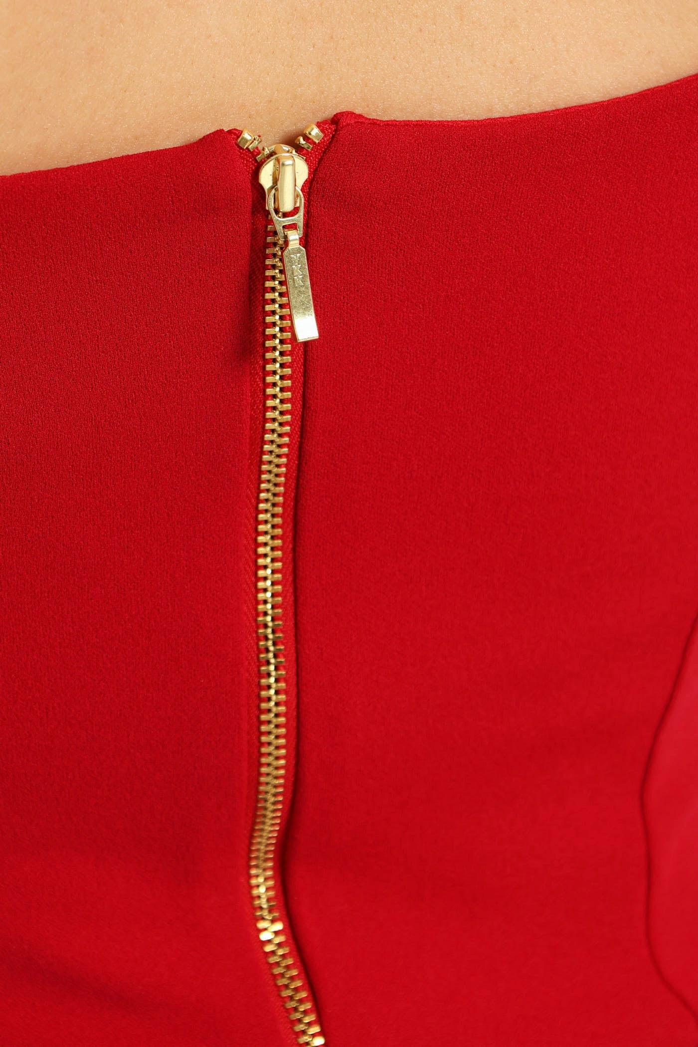 Over The Bust Ruched Corset Style Crop Top - Red DropShoulder Ethically Sourced Material