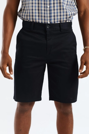 QuickRelease Fastener Plain Chino Short - Navy Comfort Waist