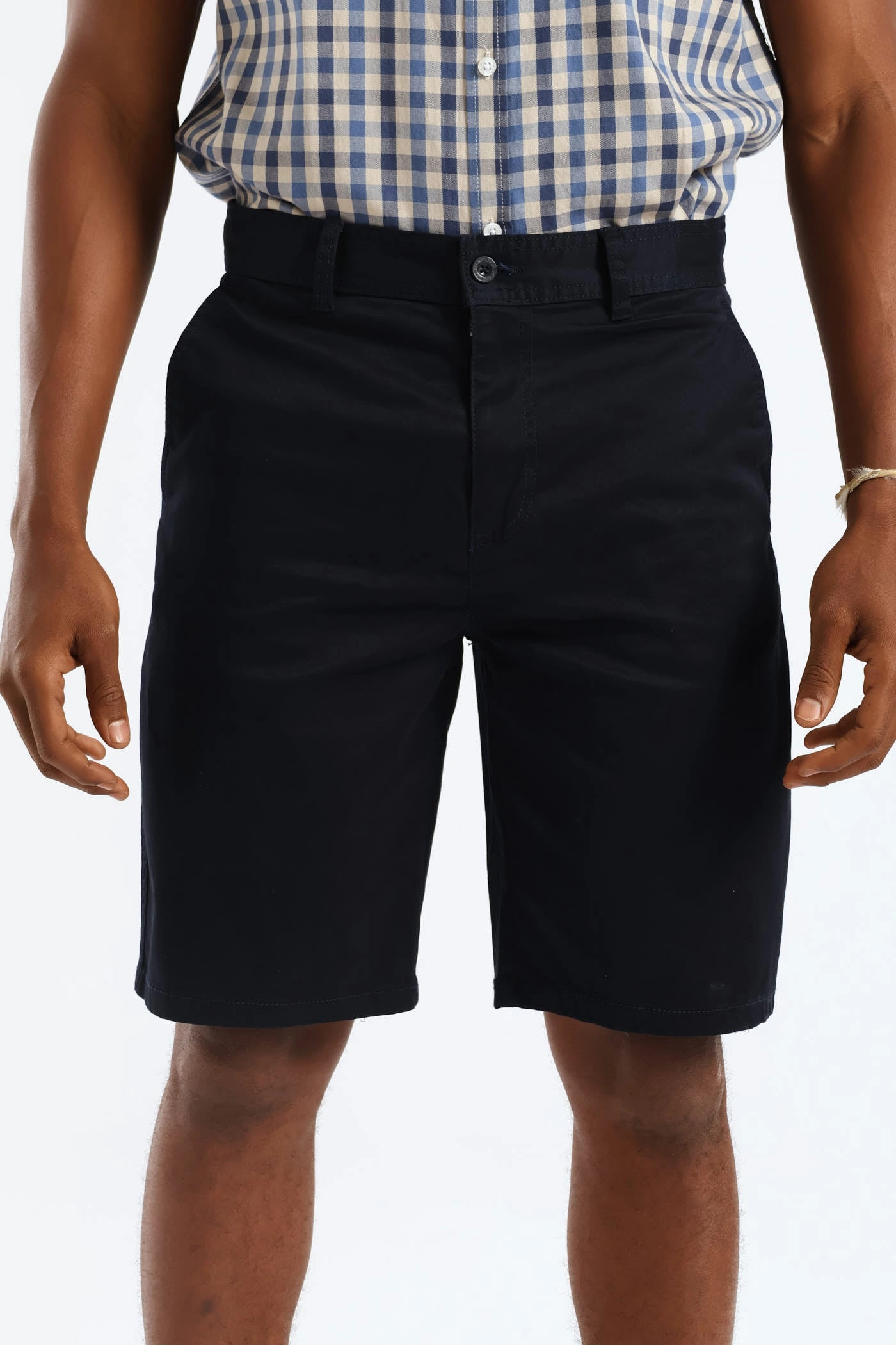 QuickRelease Fastener Plain Chino Short - Navy Comfort Waist